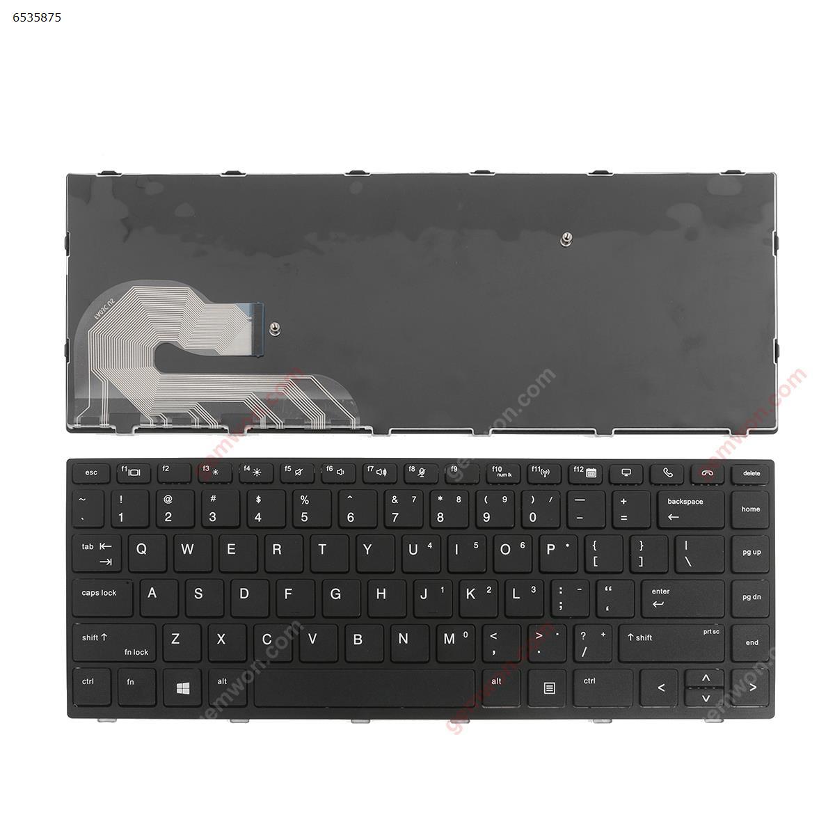 Picture of New Replacement Laptop Keyboard For HP Elitebook 840 G5  BLACK FRAME BLACK (OEM,Win8) US Layout
