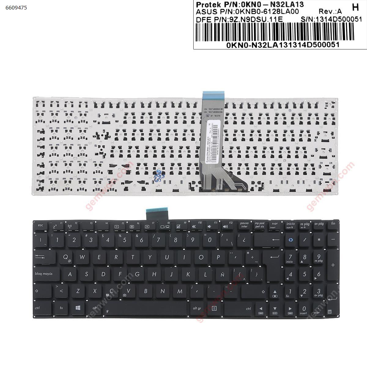 Picture of New Replacement Laptop Keyboard For ASUS K55 S500 S500C S500CA V500 V500C BLACK(Without FRAME,For Win8) LA Layout