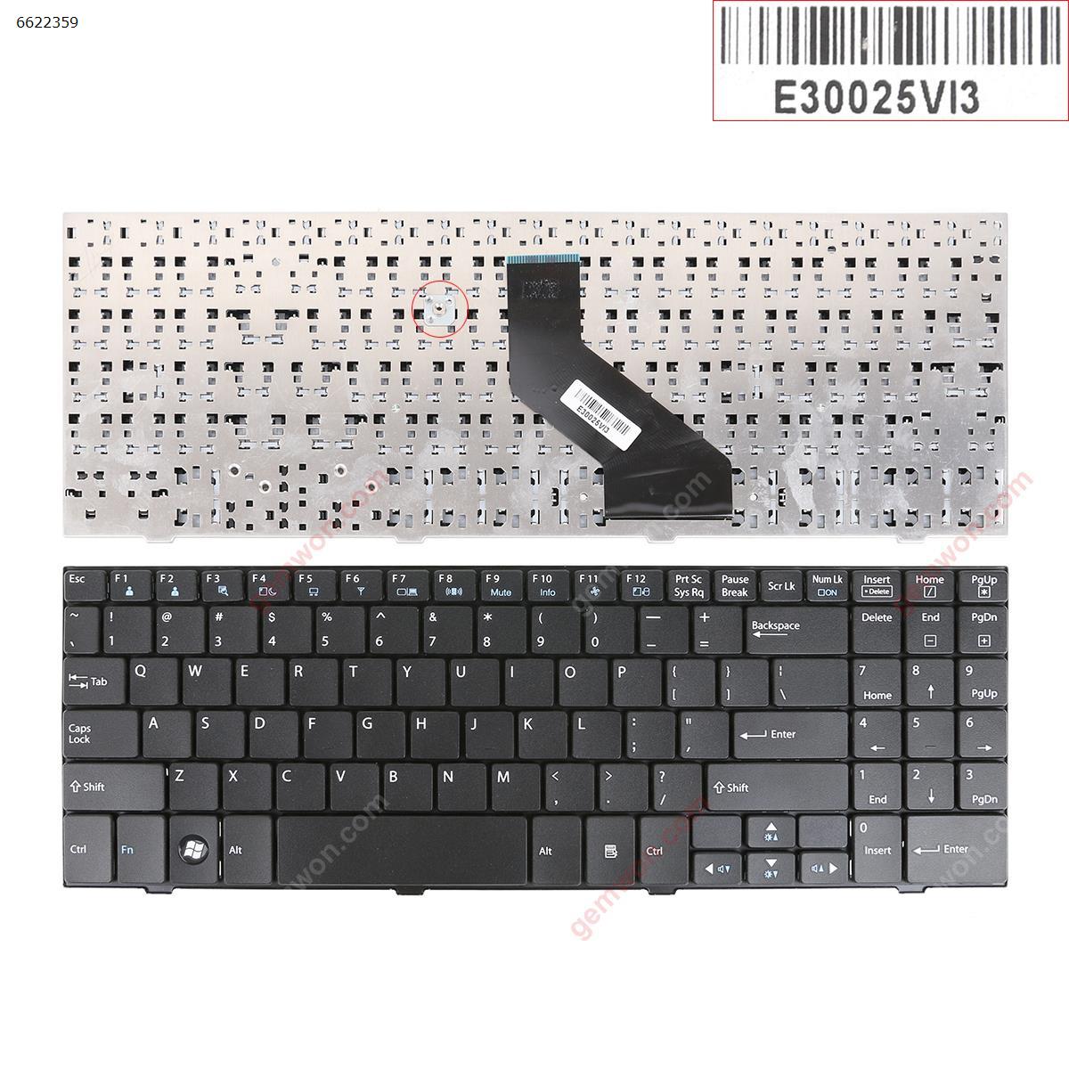 Picture of New Replacement Laptop Keyboard For LG R580 R560 R590 BLACK (Without  Foil) US Layout