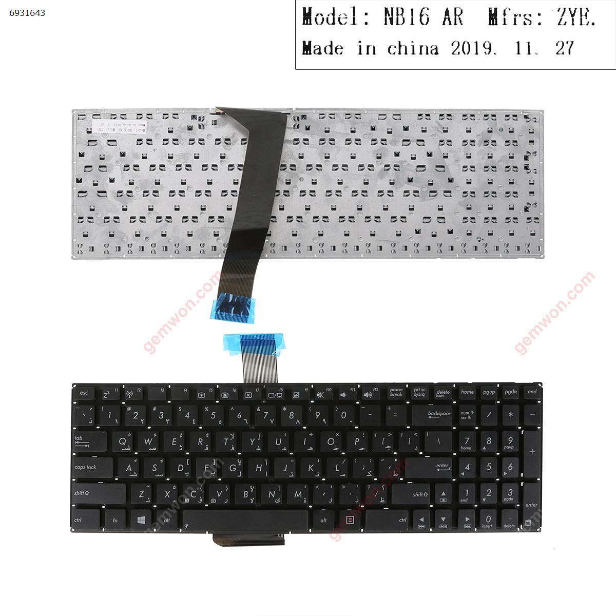 Picture of New Replacement Laptop Keyboard For LENOVO Ideapad 310-15 BLACK win8(Without FRAME) AR Layout