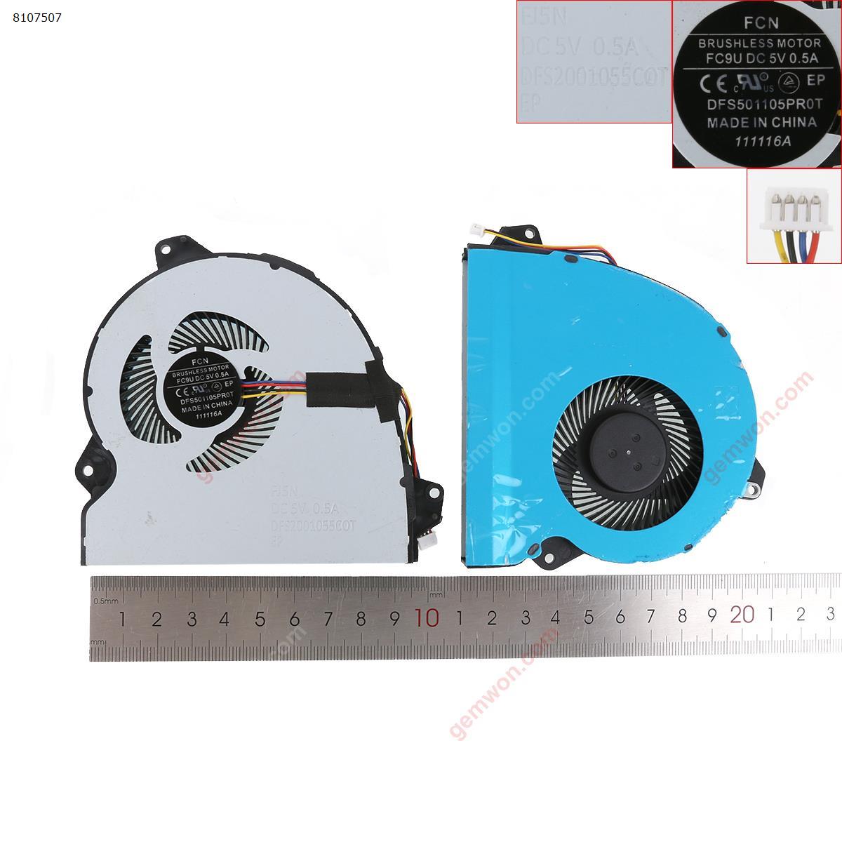 Picture of New Replacement CPU Cooling Fan For ASUS FX53V FX53VD KX53VE ZX53VD ZX53VE GL553V FX53VD(OEM) N/A Layout