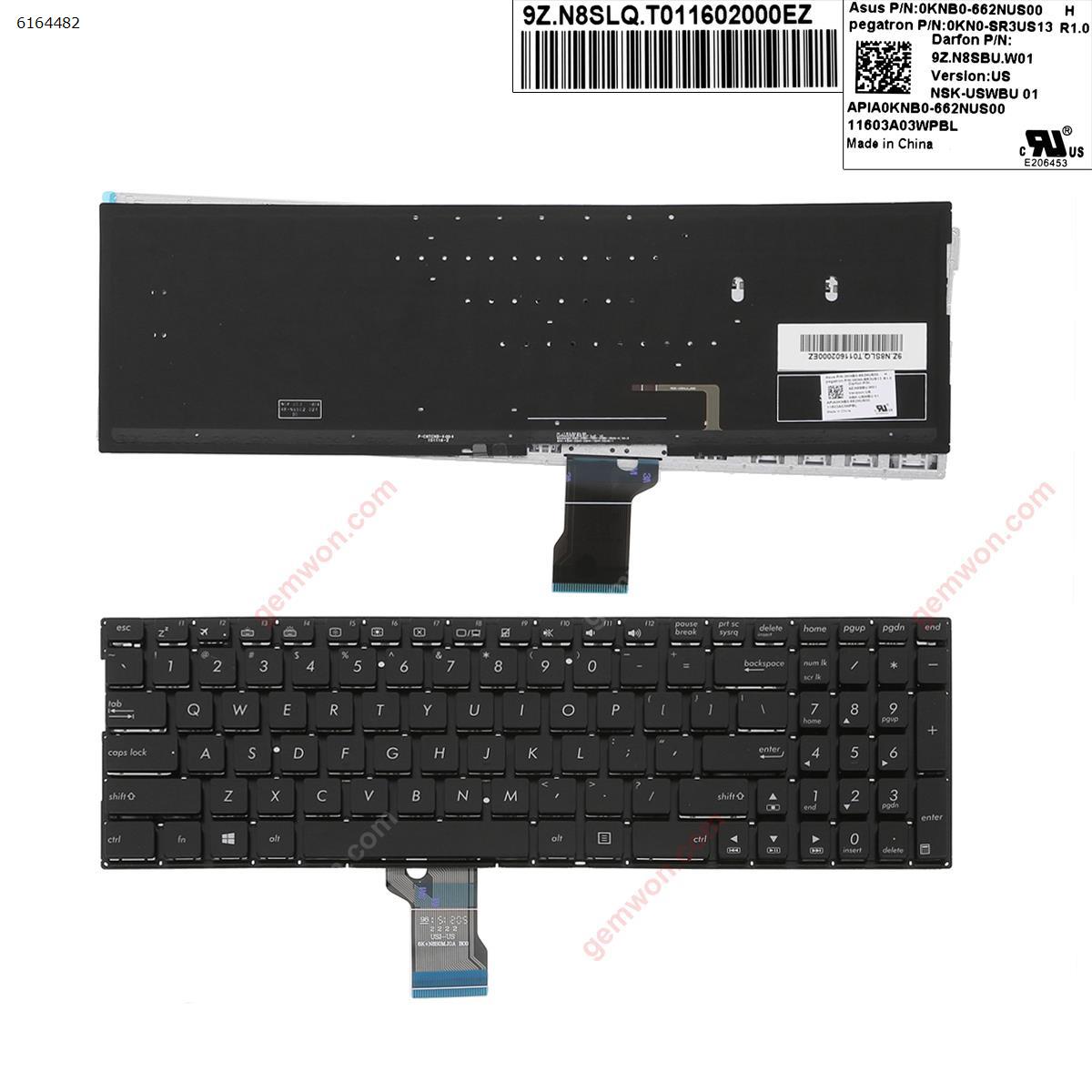 Picture of New Replacement Laptop Keyboard For ASUS UX501  QX501  Q552  Q503  Q504  Q502  Q553  BLACK (Without FRAME , Backlit,WIN 8) US Layout