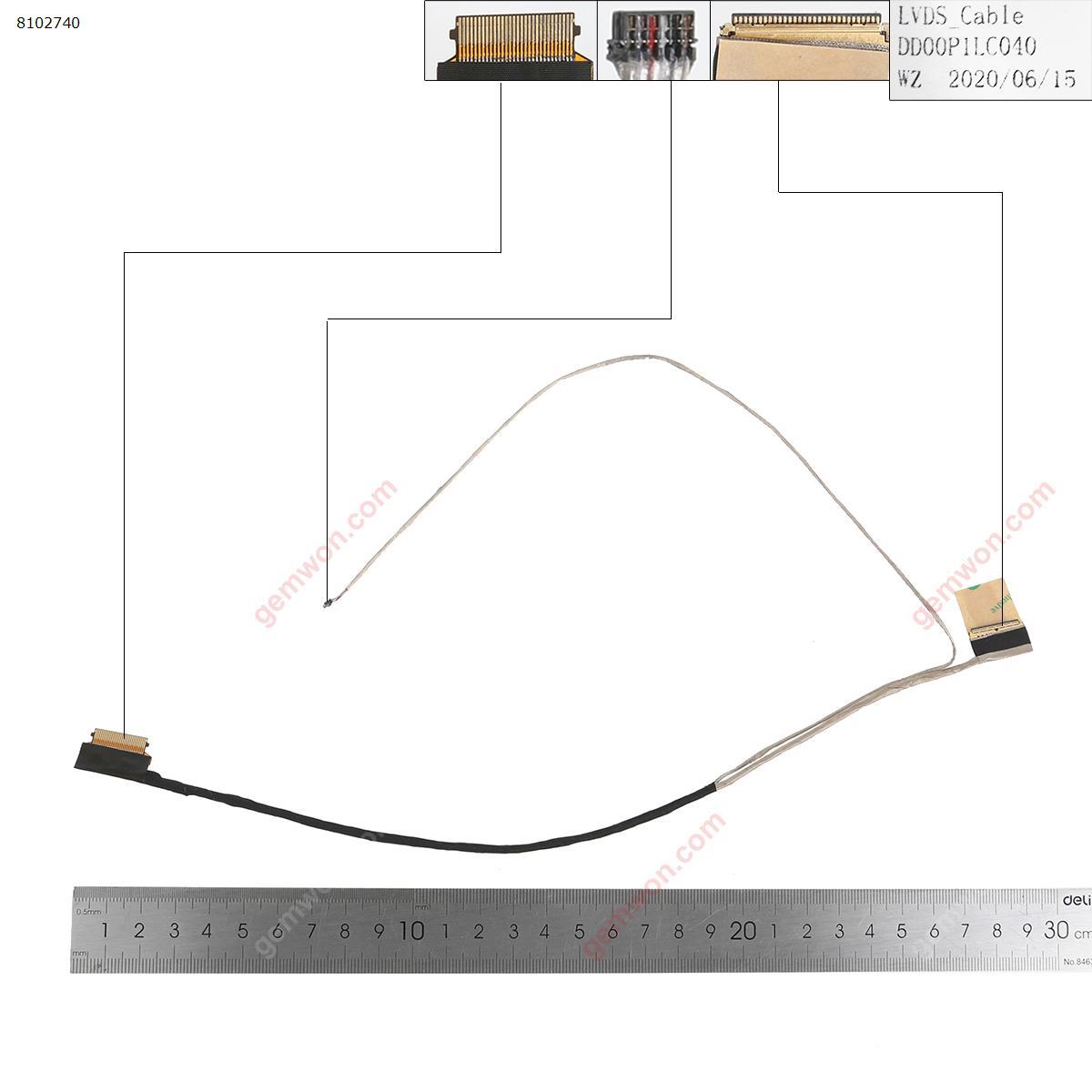 Picture of New LCD Display Screen Cable Replacement  For HP 14-BS 14-BW 14T-BS 14T-BS000 ，14q-bu，240 G6 245 G6，30pin，ORG