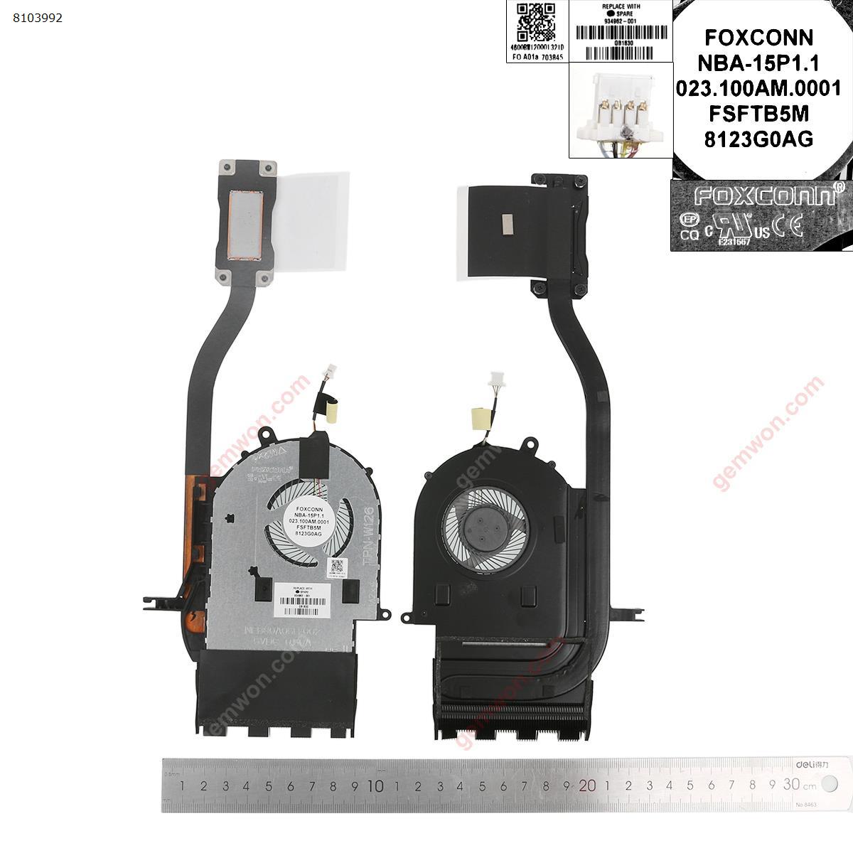 Picture of New Replacement CPU Cooling Fan For HP 15-BR TPN-W126 （With Heatsink，Original） 934962-001 Layout
