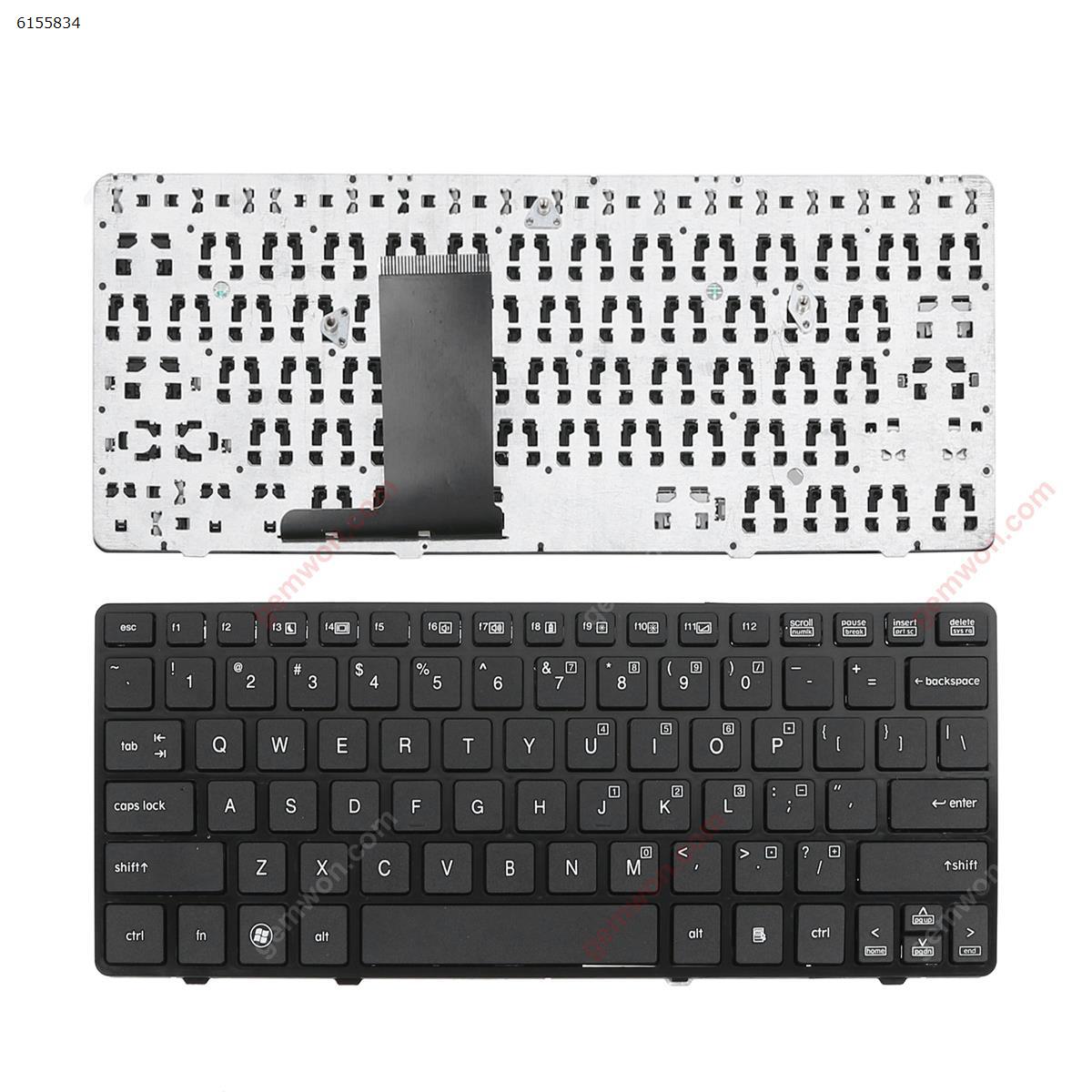 Picture of New Replacement Laptop Keyboard For HP 2560P GLOSSY FRAME BLACK OEM US Layout