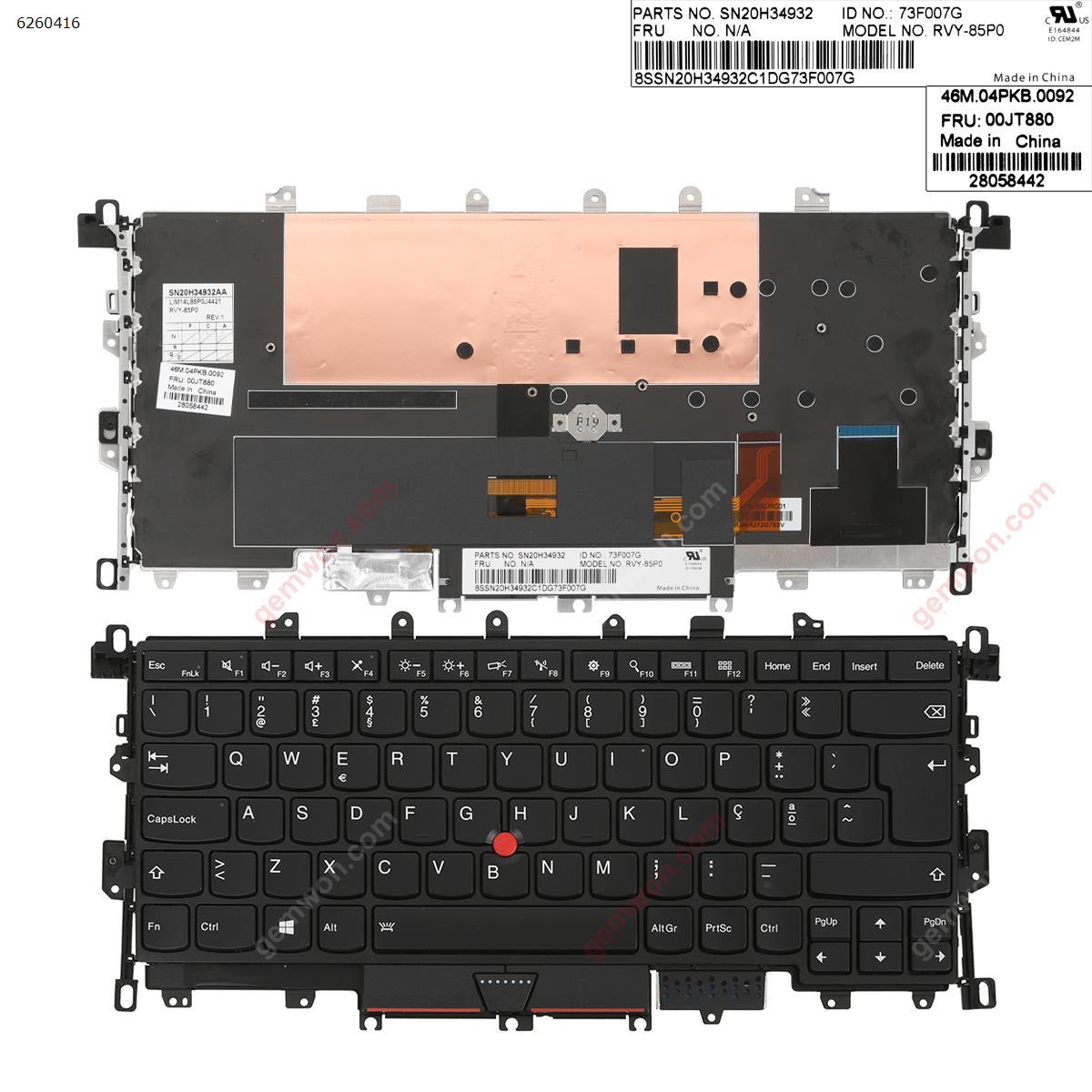 Picture of New Replacement Laptop Keyboard For Lenovo ThinkPad Carbon X1  2016 Gen 2 BLACK Backlit PO Layout