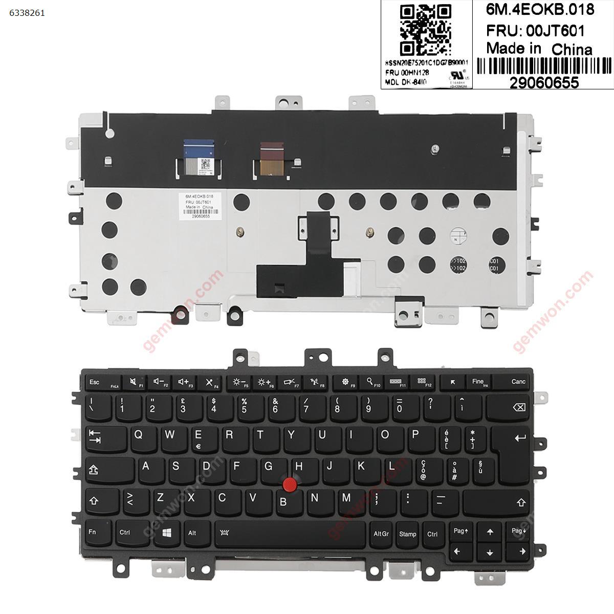 Picture of New Replacement Laptop Keyboard For lenovo ThinkPad X1 Helix2 BLACK FRAME BLACK(With Point,Backlit,For Win8) IT Layout