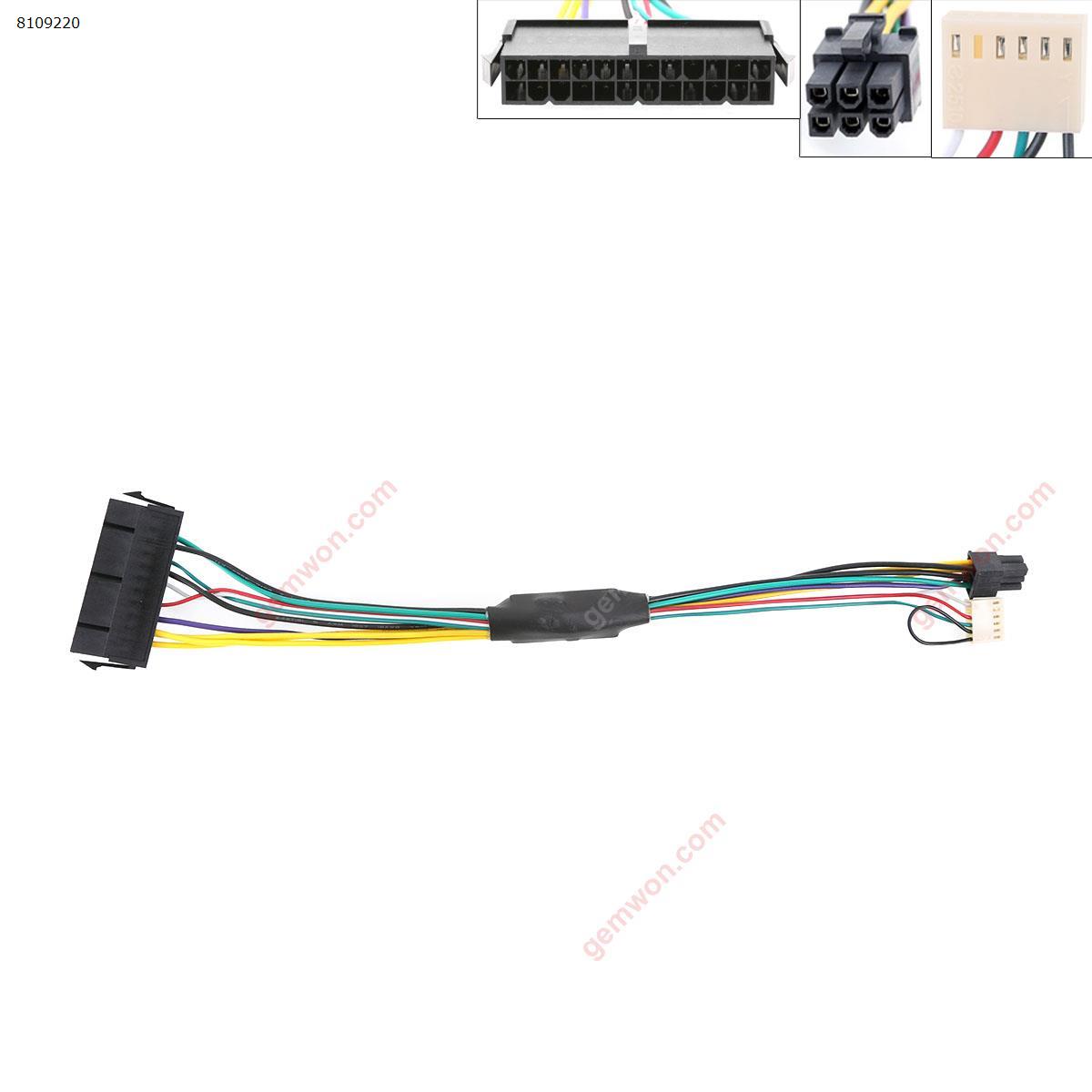 Picture of ATX Main 24-Pin to 6-Pin PSU Power Adapter Cable for HP Elite 8100 8200 8300 800