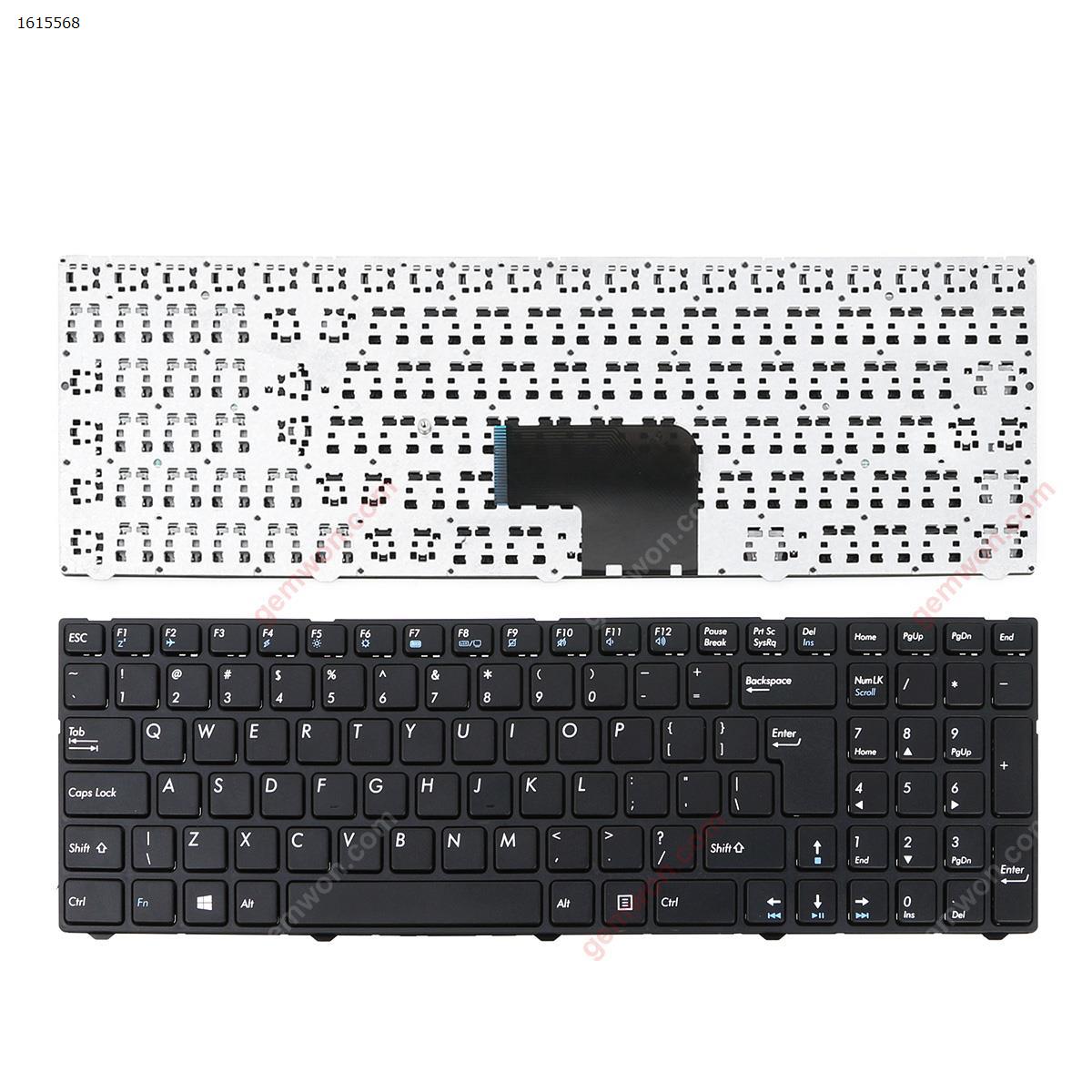 Picture of New Replacement Laptop Keyboard For Medion Akoya E7223 (MP-13A83U4-528) QWERTY US Black (+ Frame) UI Layout