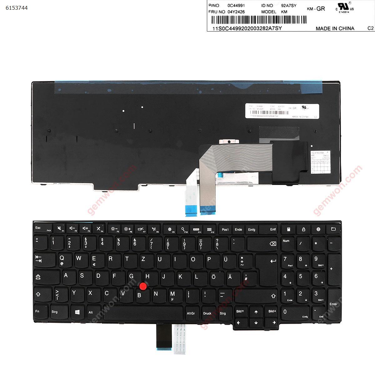 Picture of New Replacement Laptop Keyboard For Lenovo ThinkPad E531 T540 BLACK(With Point，Win8) Gr Layout