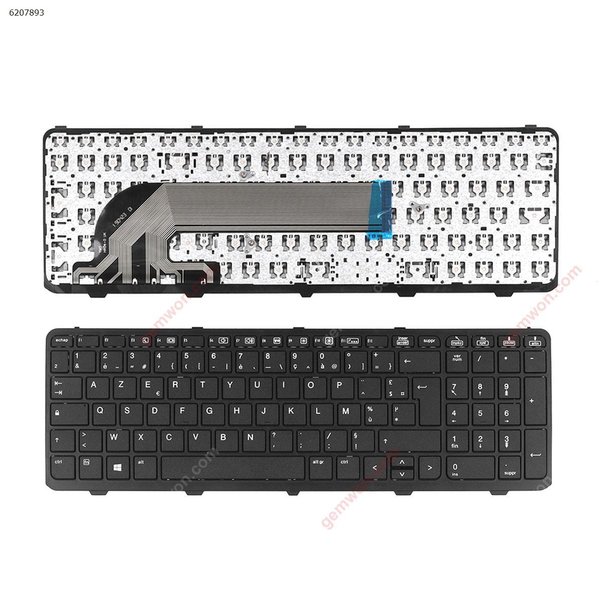 Picture of New Replacement Laptop Keyboard For HP ProBook 450 G0 450 G1 455 G1   BLACK FRAME  BLACK( without foil,For Win8) FR Layout