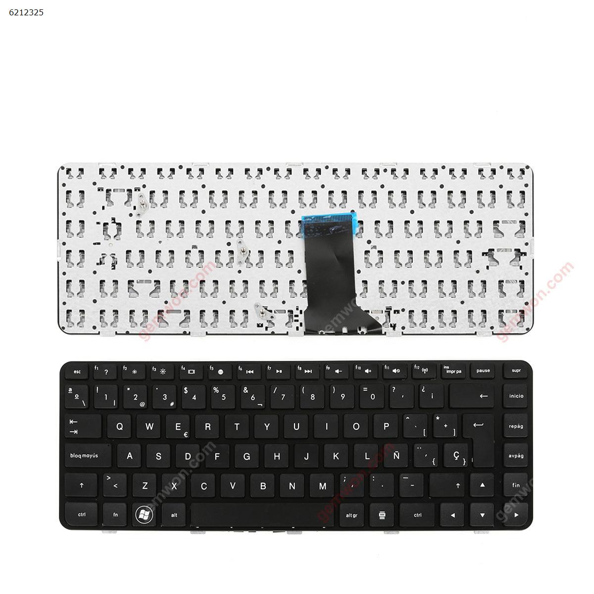 Picture of New Replacement Laptop Keyboard For HP Pavilion DM4-1000 DV5-2000 GLOSSY FRAME BLACK OEM SP Layout