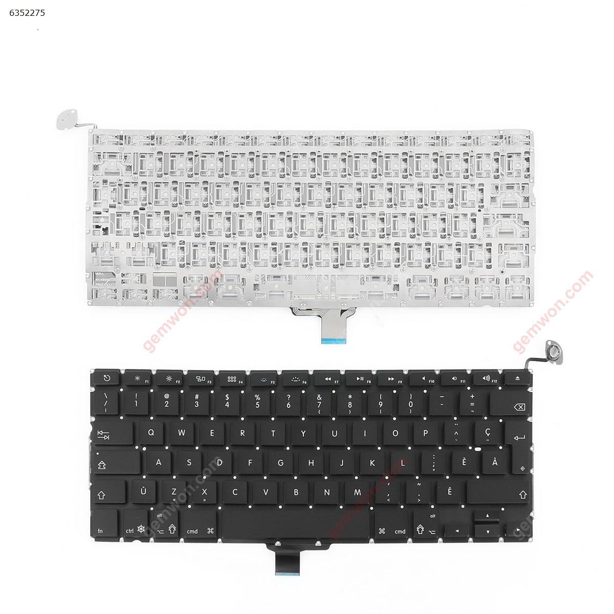Picture of New Replacement Laptop Keyboard For Apple Macbook Pro Unibody  A1278  A1322  MB467  BLACK(without Backlit) CA/CF Layout