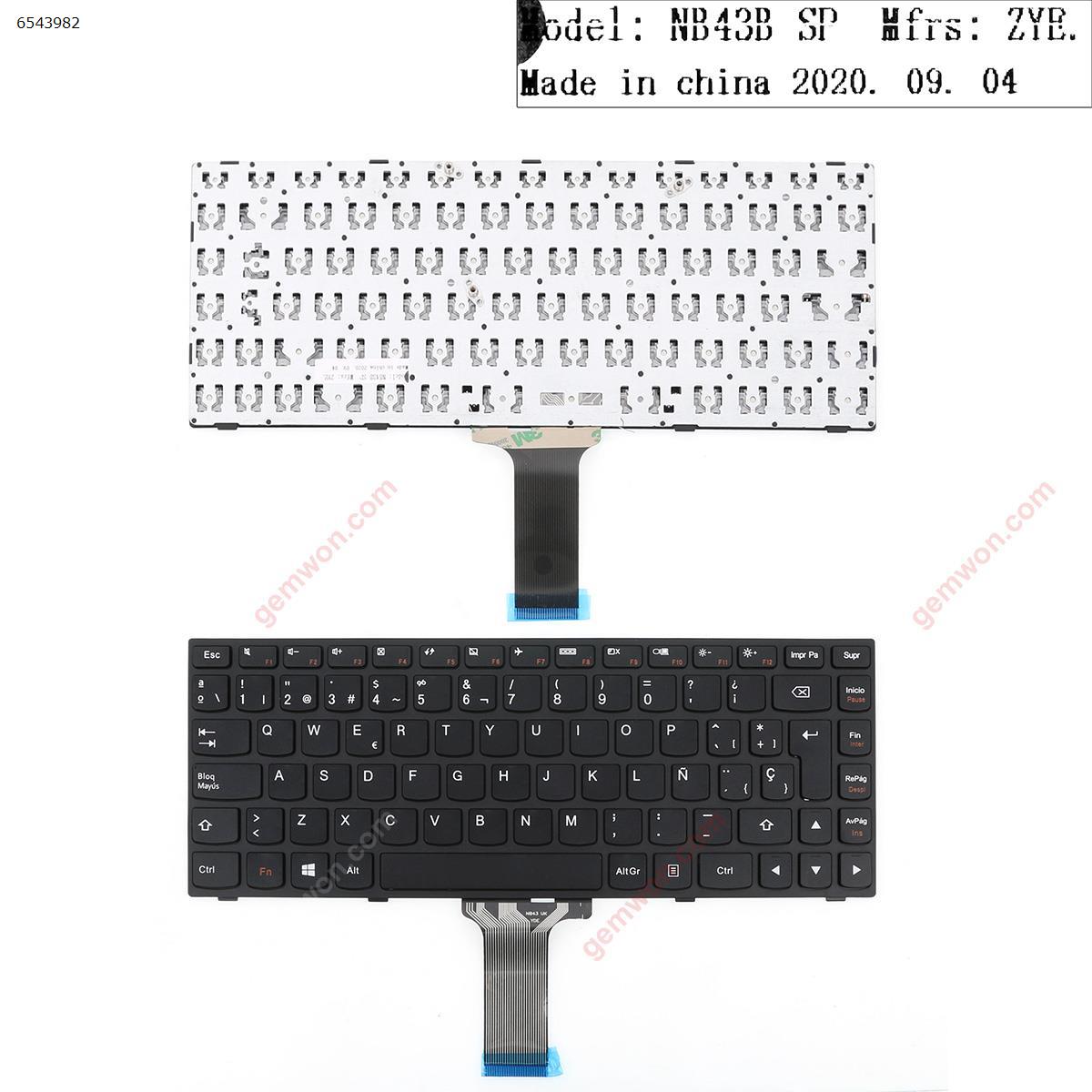 Picture of New Replacement Laptop Keyboard For LENOVO G40-70 Flex 2 14 BLACKFRAME BLACK(For Win8)OEM SP Layout