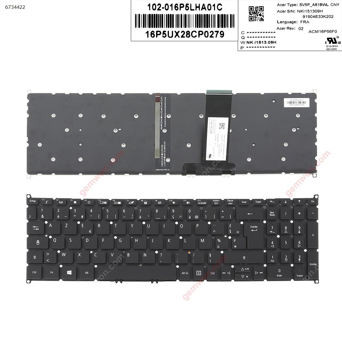 Picture of New Replacement Laptop Keyboard For ACER SP515-51    BLACK  (Backlit  ,Big Enter   ) FR Layout