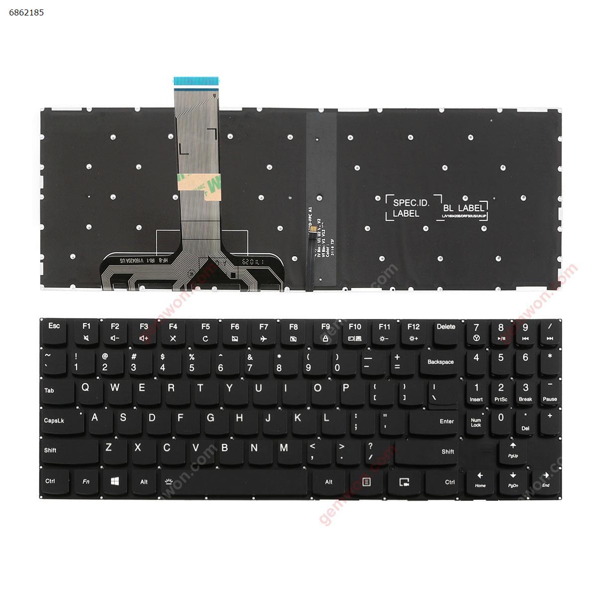 Picture of New Replacement Laptop Keyboard For lenovo legion y530 BLACK Without FRAME （With Backlit Board ，Version  2） US Layout