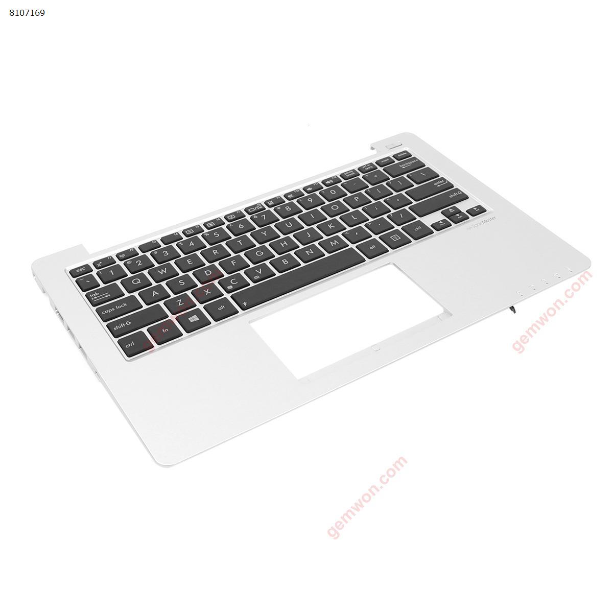 Picture of New Replacement Laptop Cover For Asus X201 palmres with US keyboard case Upper cover Silver