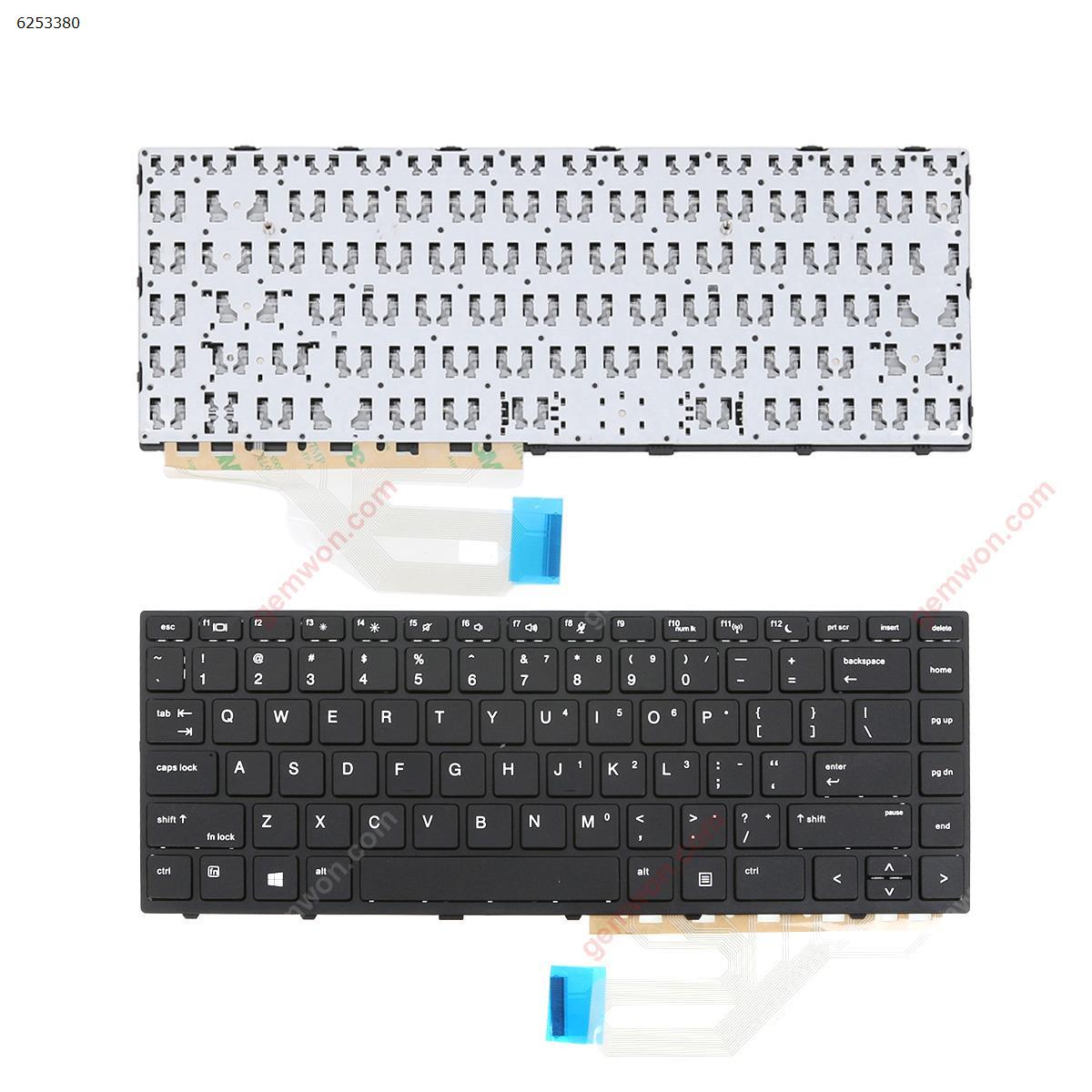 Picture of New Replacement Laptop Keyboard For HP Probook 430 G5 440 G5 445 G5 BLACK FRAME BLACK WIN8 US Layout
