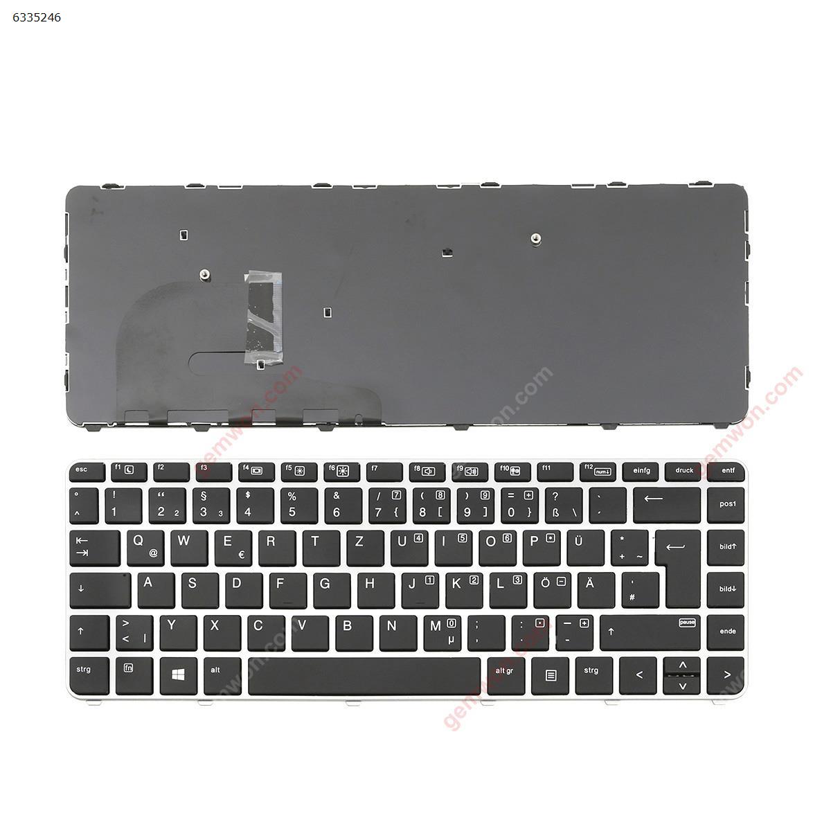 Picture of New Replacement Laptop Keyboard For HP EliteBook 840 G3 SILVER FRAME BLACK (without  point, ,Win8)  OEM GR Layout