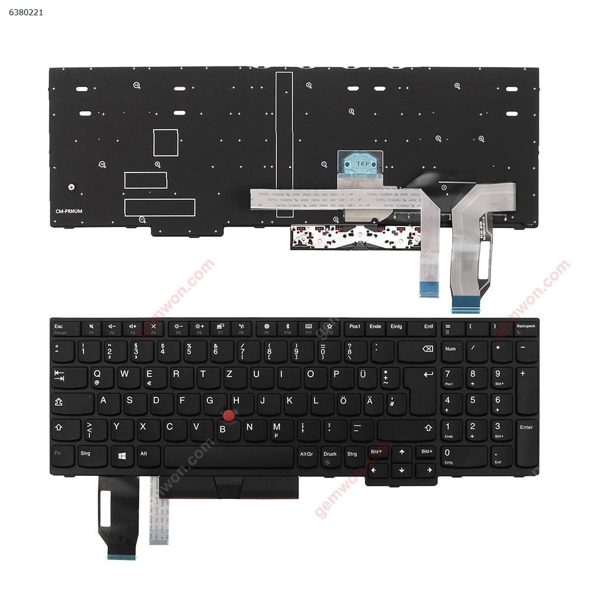 Picture of New Replacement Laptop Keyboard For IBM Thinkpad E580 L580 BLACK FRAME BLACK (with point stick ,For Win8) GR Layout