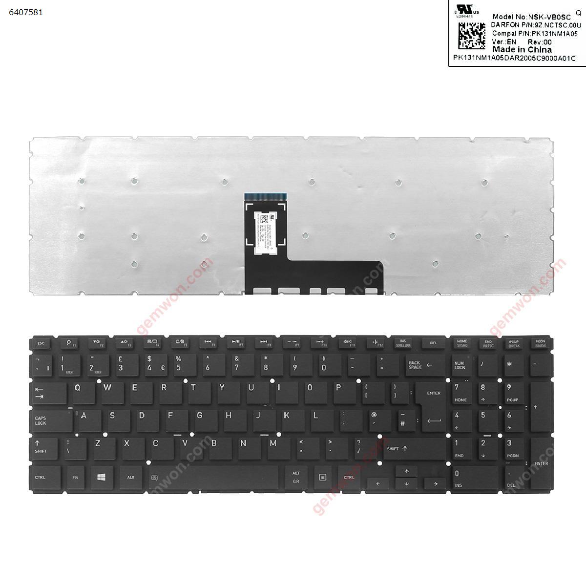 Picture of New Replacement Laptop Keyboard For haier   M51   BLACK (Without FRAME,Without foil,Win8) Uk Layout