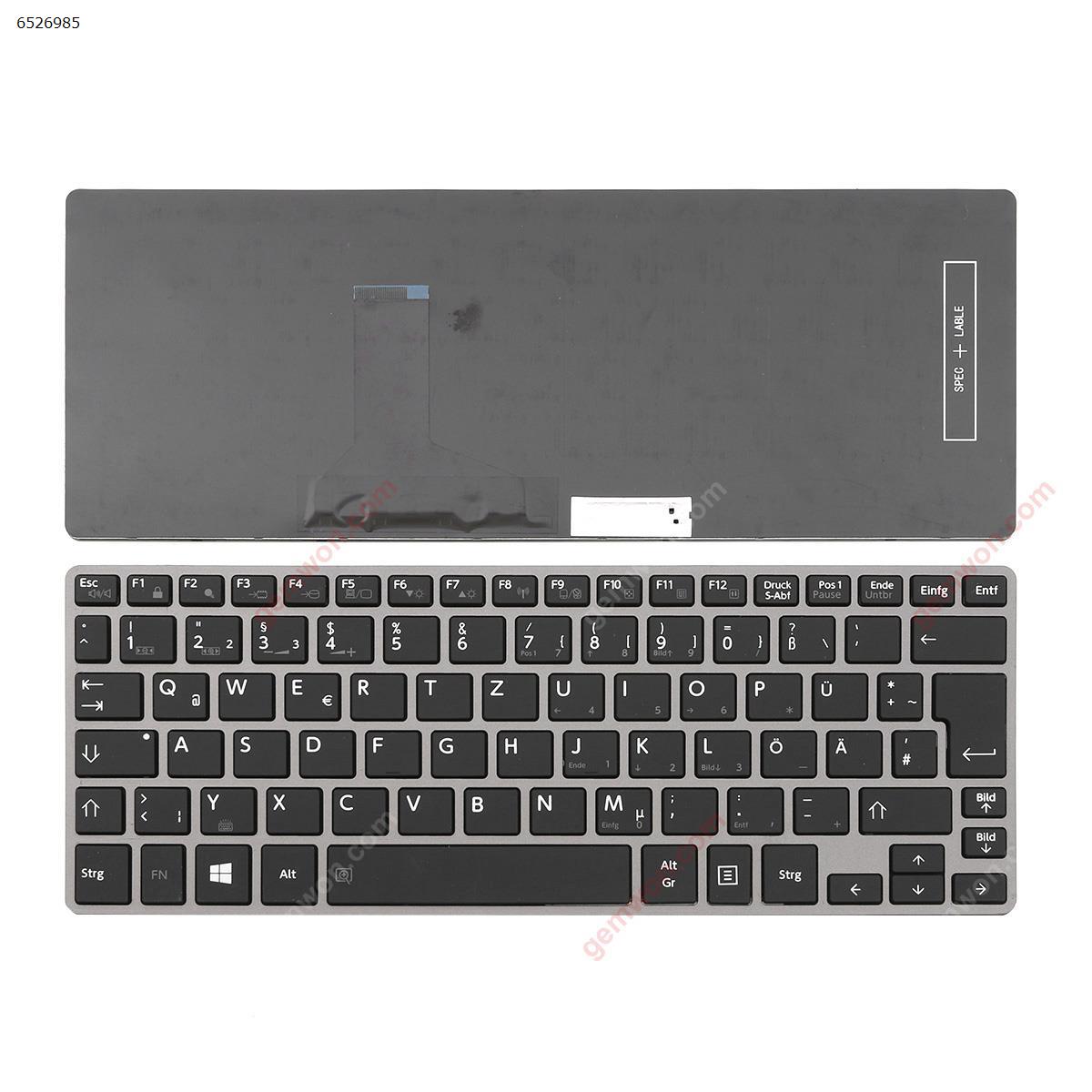 Picture of New Replacement Laptop Keyboard For TOSHIBA  Z30-A   GRAY FRAME  BLACK (Without Point stick) GR Layout