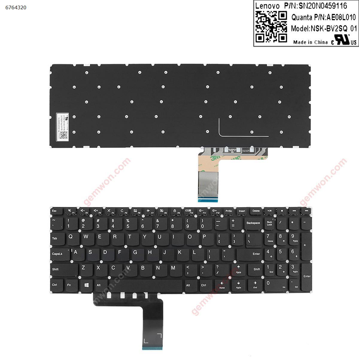 Picture of New Replacement Laptop Keyboard For LENOVO Ideapad 310-15 BLACK win8(Without FRAME) US Layout