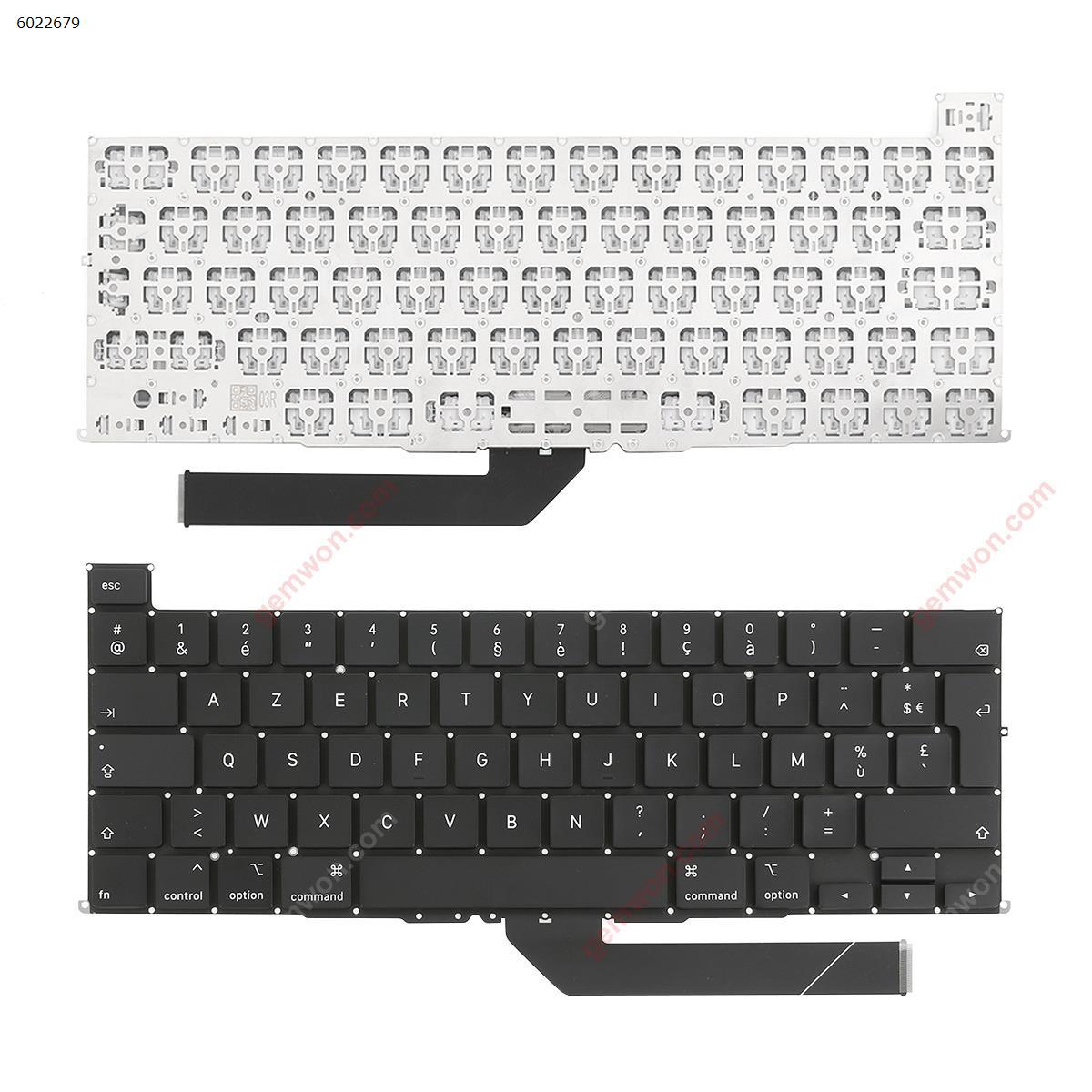 Picture of New Replacement Laptop Keyboard For APPLE Macbook Pro A2141 BLACK(without Backlit) FR Layout