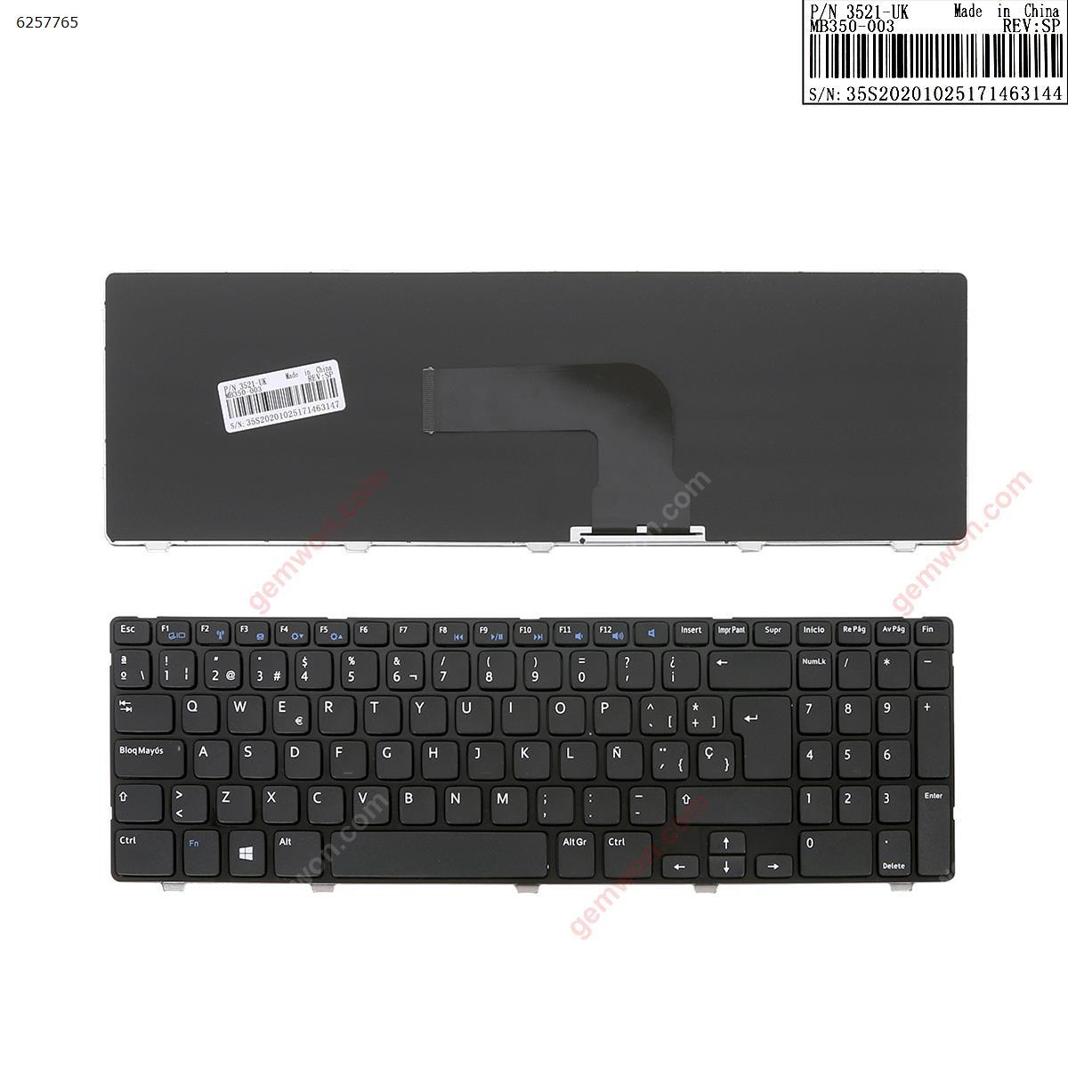 Picture of New Replacement Laptop Keyboard For DELL Inspiron 15 3521 15R 5521 2521 GLOSSY FRAME BLACK (For Win8) SP Layout