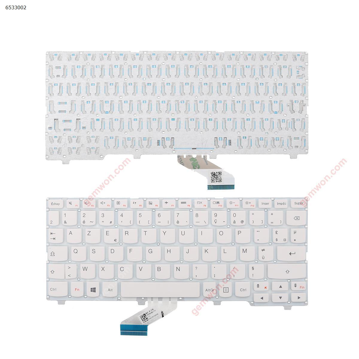 Picture of New Replacement Laptop Keyboard For Lenovo YOGA 110S-11 White (Without Frame) FR Layout