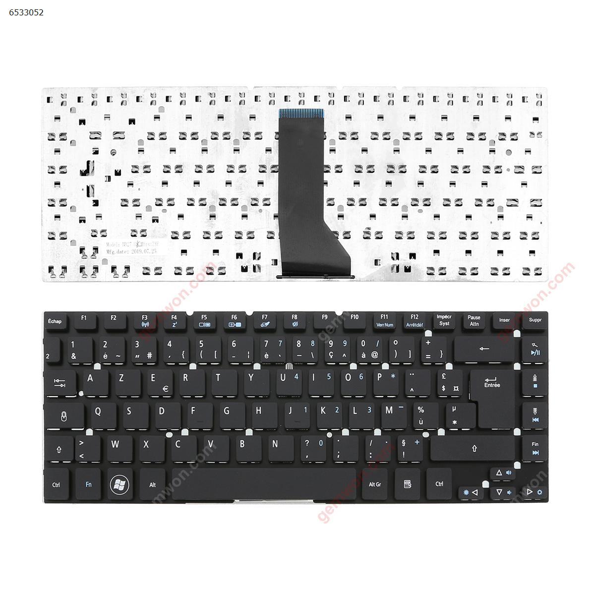 Picture of New Replacement Laptop Keyboard For ACER AS3830T BLACK OEM(Without Foil,WIN8) FR Layout