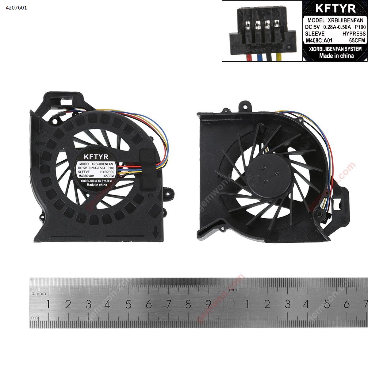 Picture of New Replacement CPU Cooling Fan For HP Pavilion DV6-6000 DV7-6000(For Integrated graphics)  OEM XR-H-DV6-6000FAN Layout