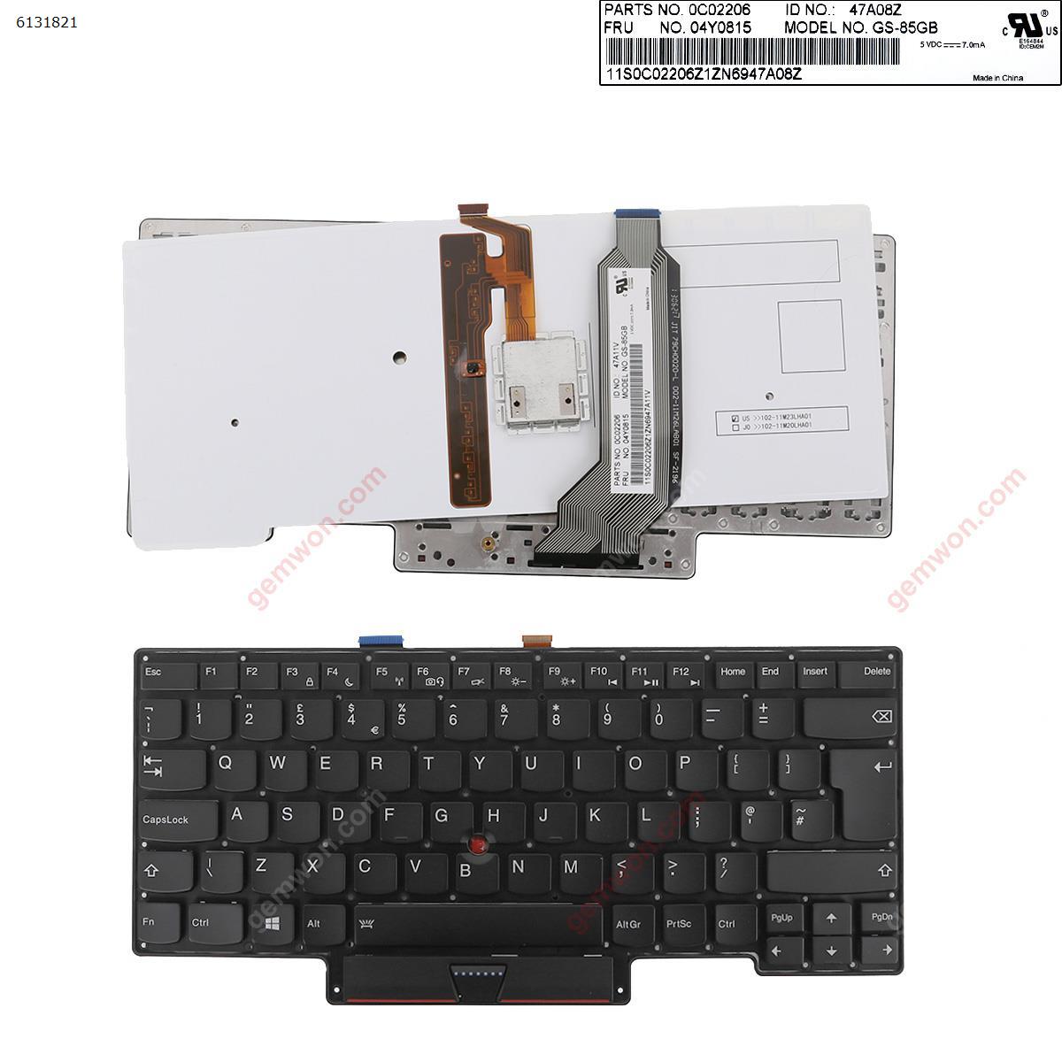 Picture of New Replacement Laptop Keyboard For Thinkpad  X1 Carbon  1th Gen 2013 BLACK Backlit win8 Uk Layout