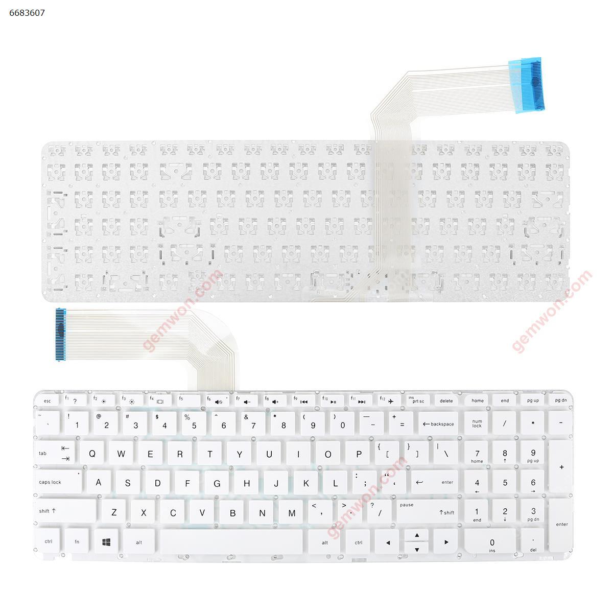 Picture of New Replacement Laptop Keyboard For HP Pavilion 15-P 17-F WHITE (Without FRAME,Without Foil,Win8,OEM) US Layout