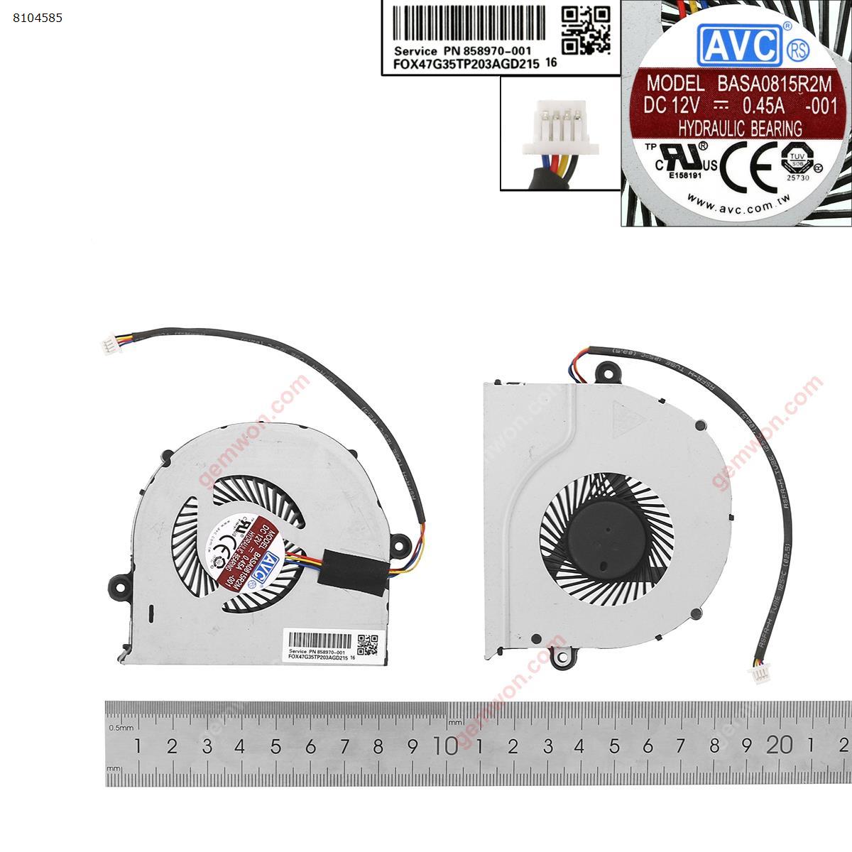 Picture of New Replacement CPU Cooling Fan For ASUS FX63V FZ63VD FX63VD FX63VD7300 FX63VD7701 (12V，OEM) N/A Layout