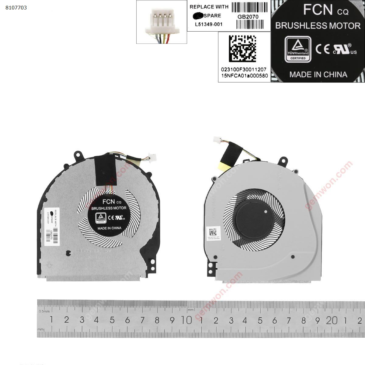 Picture of New Replacement CPU Cooling Fan For HP Pavilion x360 15-DQ tpn-w140 （Original） L51349-001