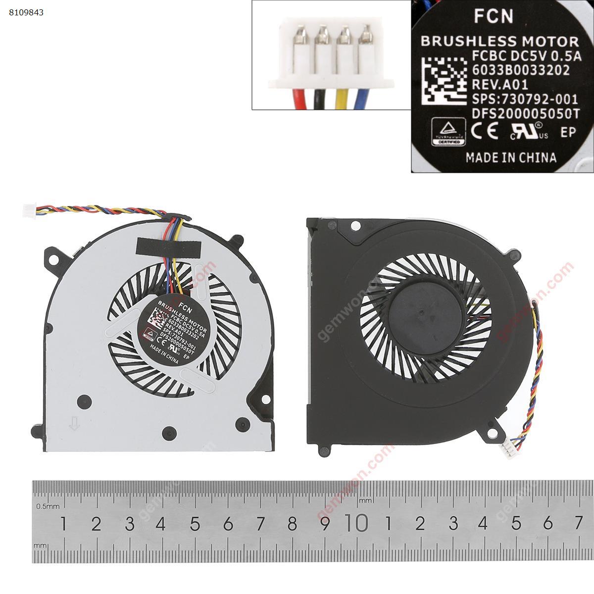 Picture of New Replacement CPU Cooling Fan For HP 840 G1 850 G1 740 G1 ZBOOK 14 (High Copy) N/A Layout