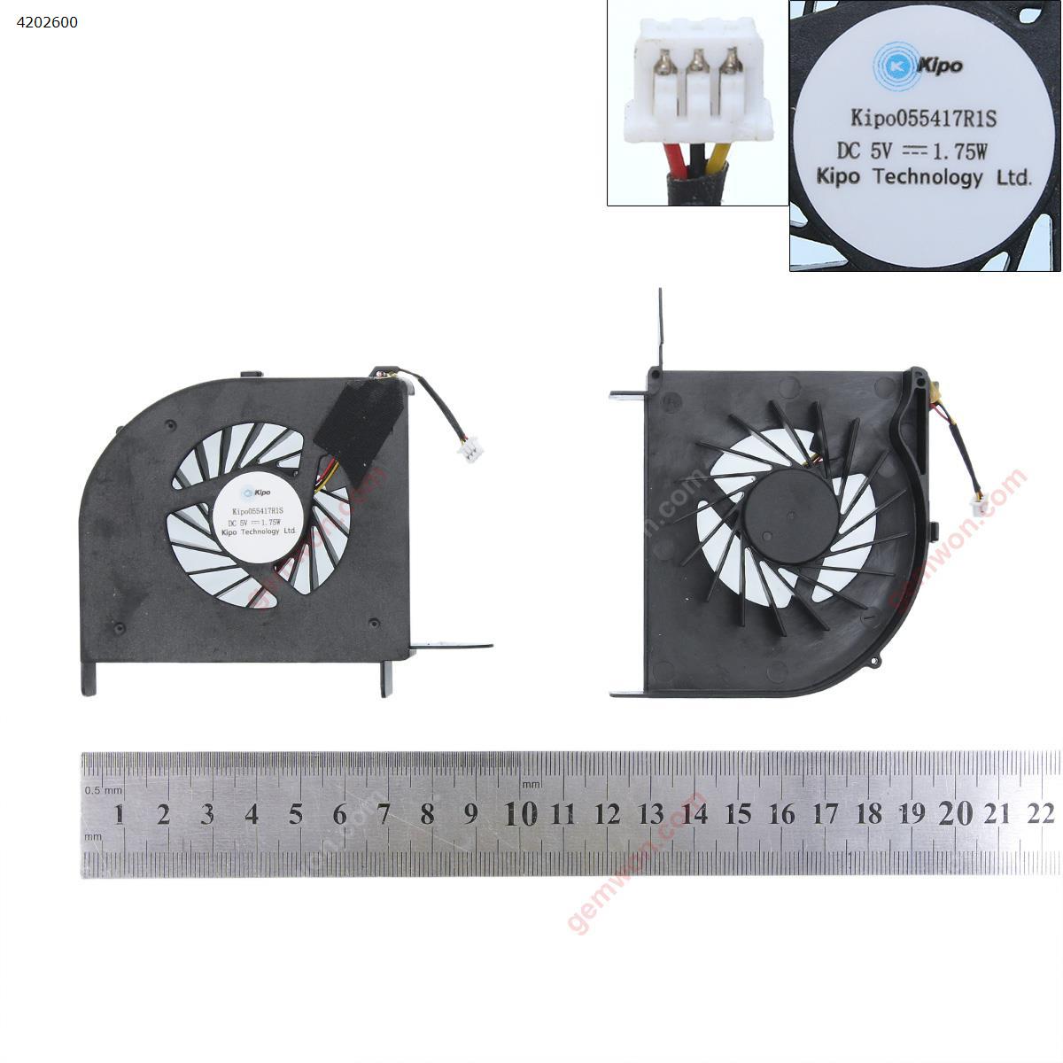 Picture of New Replacement CPU Cooling Fan For HP DV6-2000 DV6-2100 (For Intel,Discrete video card,Original) 055417RIS DFS531305M30T Layout