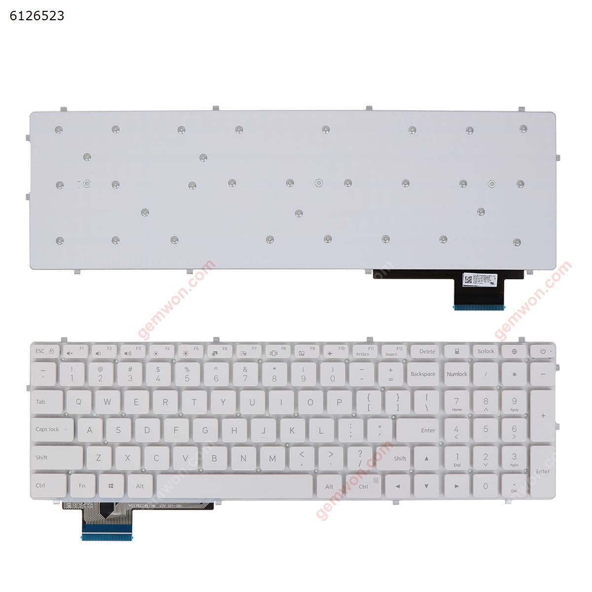 Picture of New Replacement Laptop Keyboard For Xiaomi RUBY 15.6  White   ，Without FRAME US Layout
