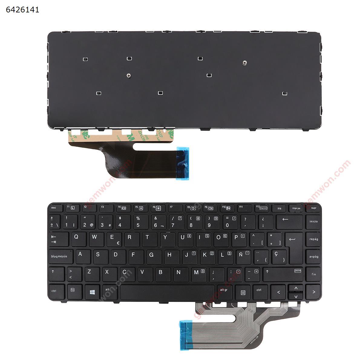 Picture of New Replacement Laptop Keyboard For HP 430 g3 440 g3 445 g3 640 g2 640 g3 BLACK Frame BLACK(Win8)OEM SP Layout