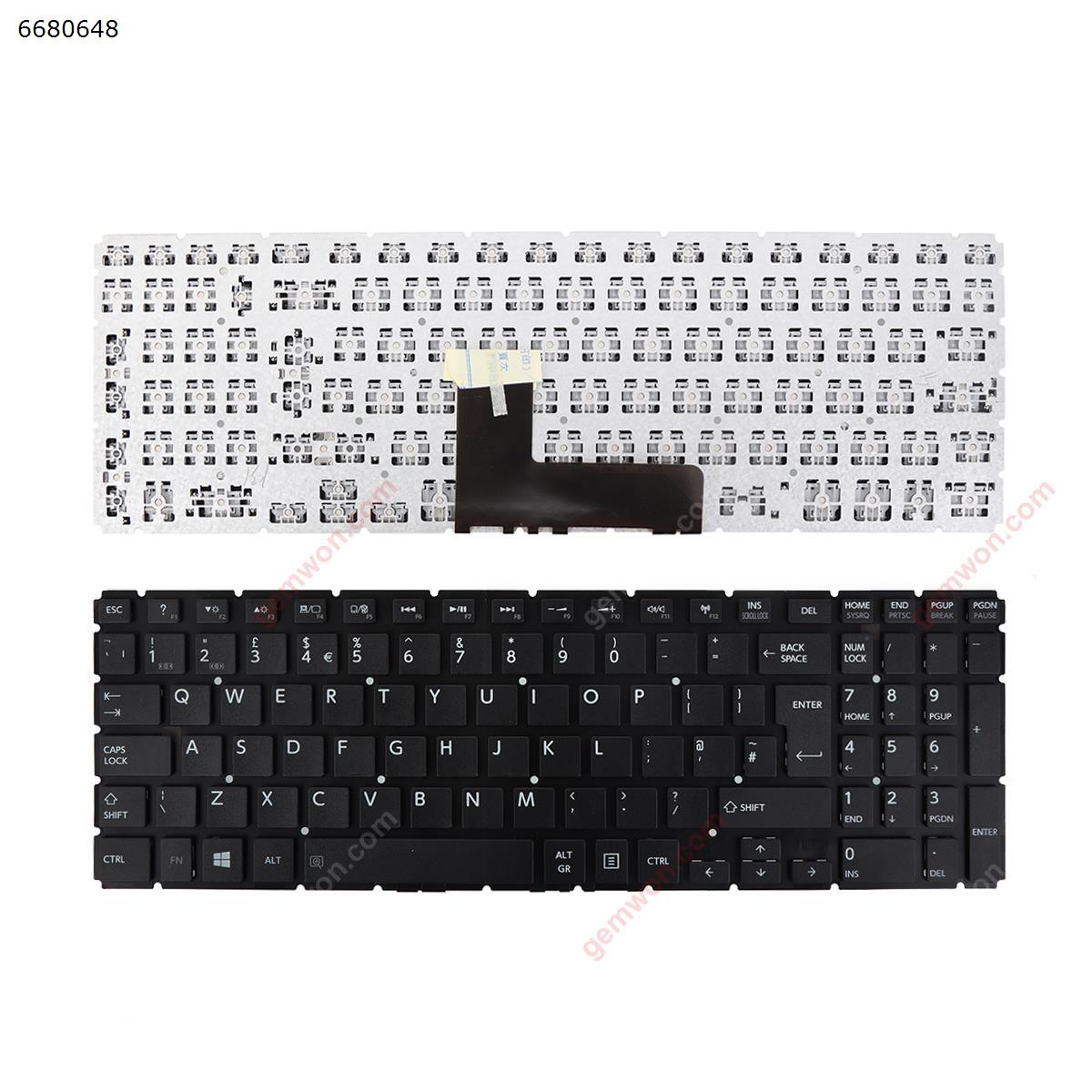 Picture of New Replacement Laptop Keyboard For TOSHIBA Satellite L50-B S50-B L50D-B L50T-B L50DT-B L55(D)-B S55-B S55T-B S55D-BLACK (Without FRAME,Without foil,Win8) Uk Layout