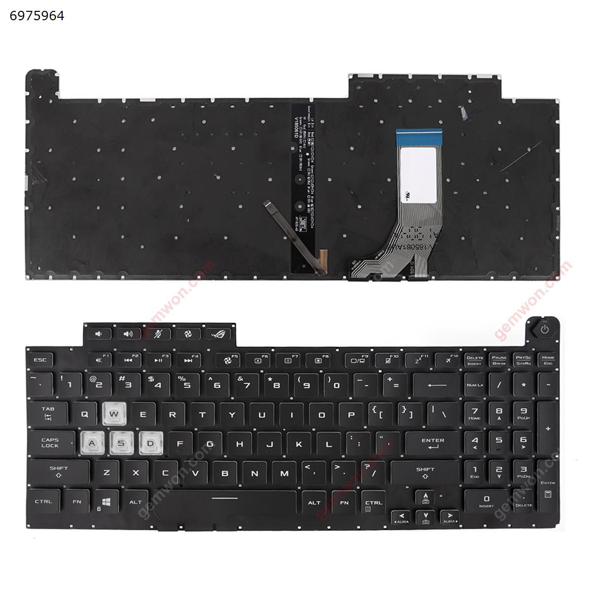 Picture of New Replacement Laptop Keyboard For Asus G731GT G731GU black ( Backlit,Without FRAME,WIN8) US Layout