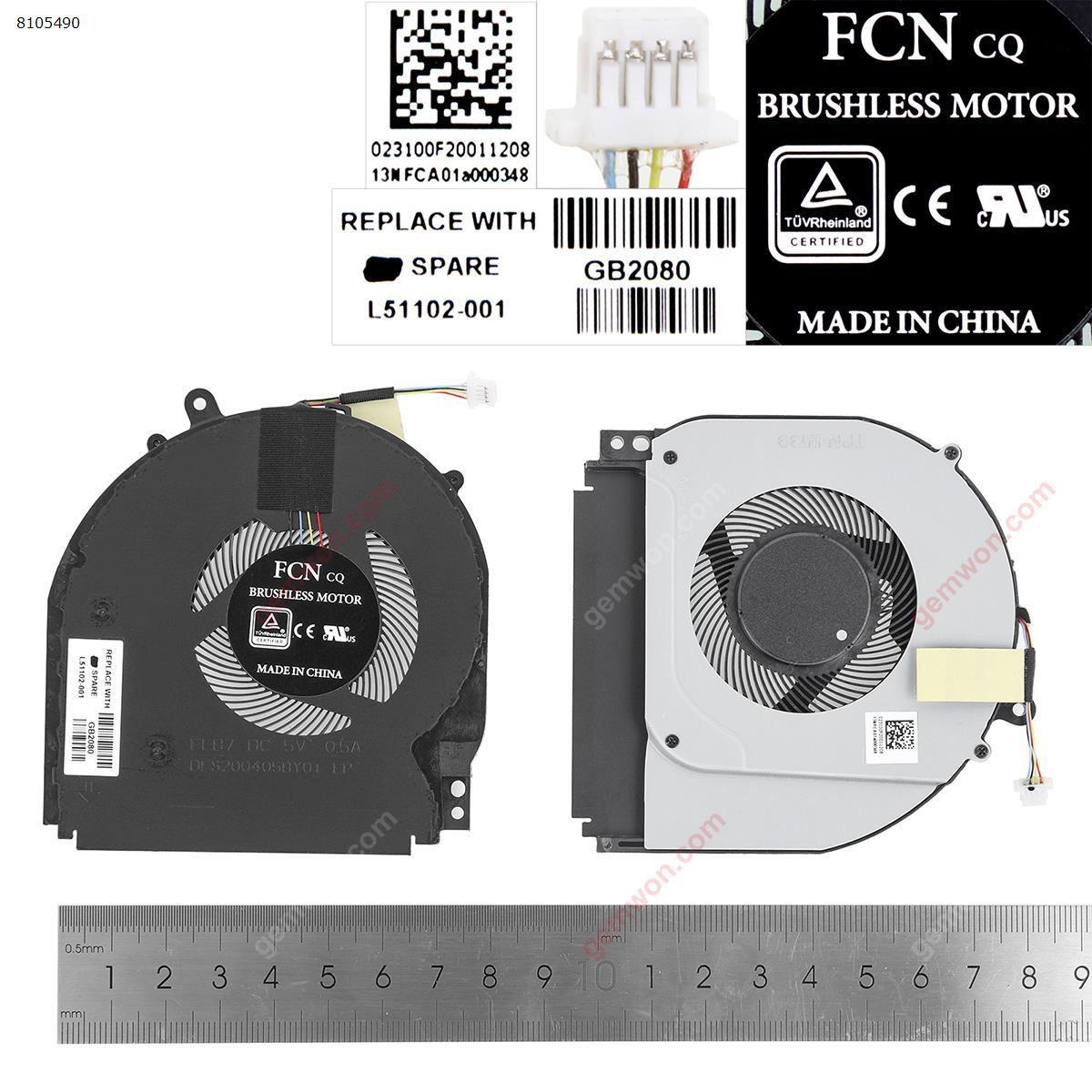 Picture of New Replacement CPU Cooling Fan For HP 14-dh1036tx 14m-dh tpn-w139 （Original） L51102-001 Layout
