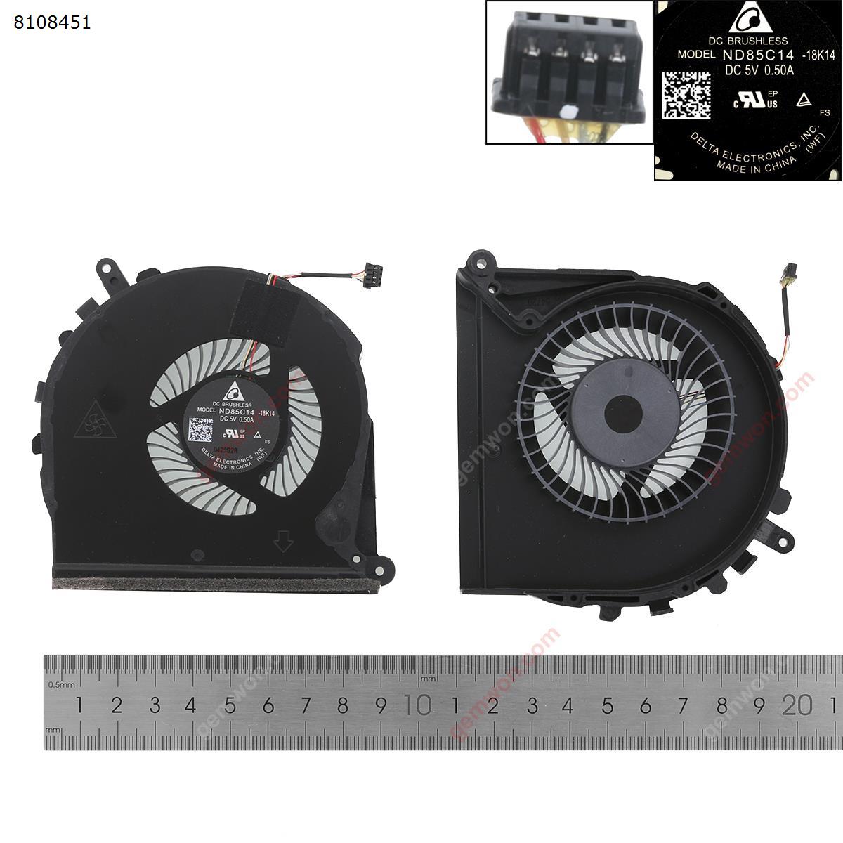 Picture of New Replacement CPU Cooling Fan For HP 17-CD 17-CD0022TX 17-CD0026 TPN-C142 (For CPU fan,Original) TPN-C142 Layout