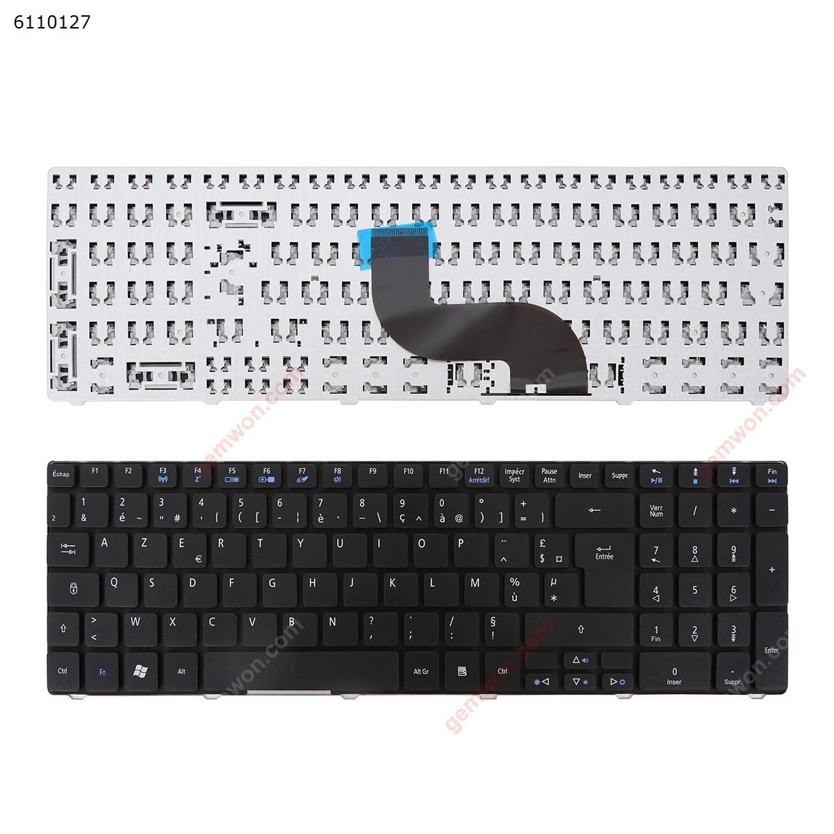 Picture of New Replacement Laptop Keyboard For ACER AS5741G BLACK(Compatible with 5810T，Without  Foil ) FR Layout