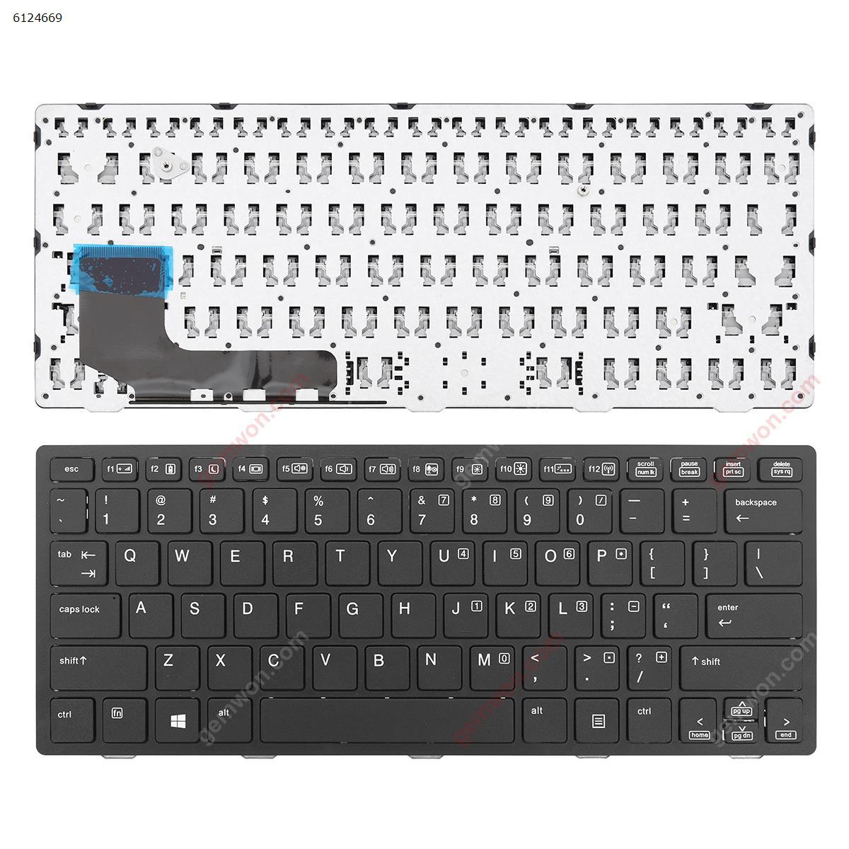 Picture of New Replacement Laptop Keyboard For HP EliteBook 810 G1 BLACK  FRAME BLACK (without point,Win8) US Layout