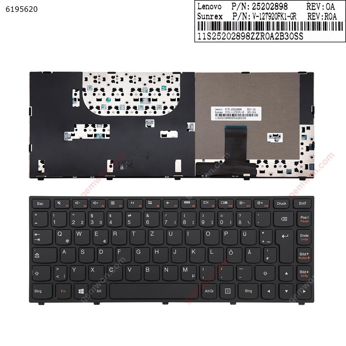 Picture of New Replacement Laptop Keyboard For LENOVO YOGA 13 BLACK FRAME BLACK(For Win8) GR Layout