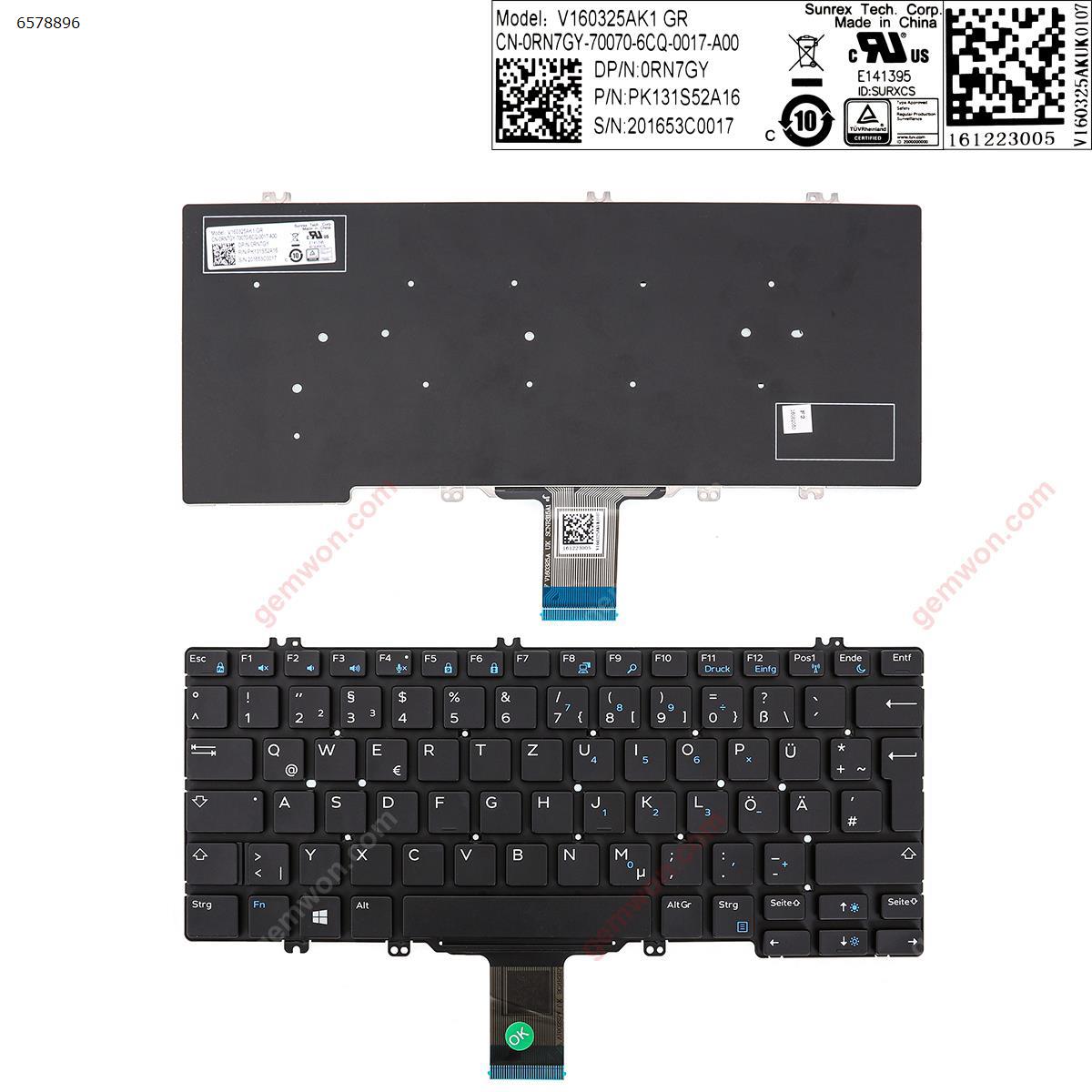 Picture of New Replacement Laptop Keyboard For DELL 7280 black (without backlit, Withou Frame ,Win8) GR Layout