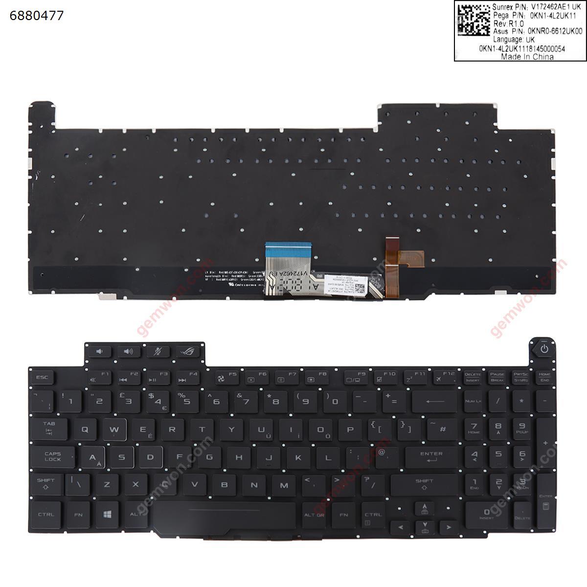 Picture of New Replacement Laptop Keyboard For Asus Gm501 BLACK (Without FRAME,Backlit,WIN8) Uk Layout