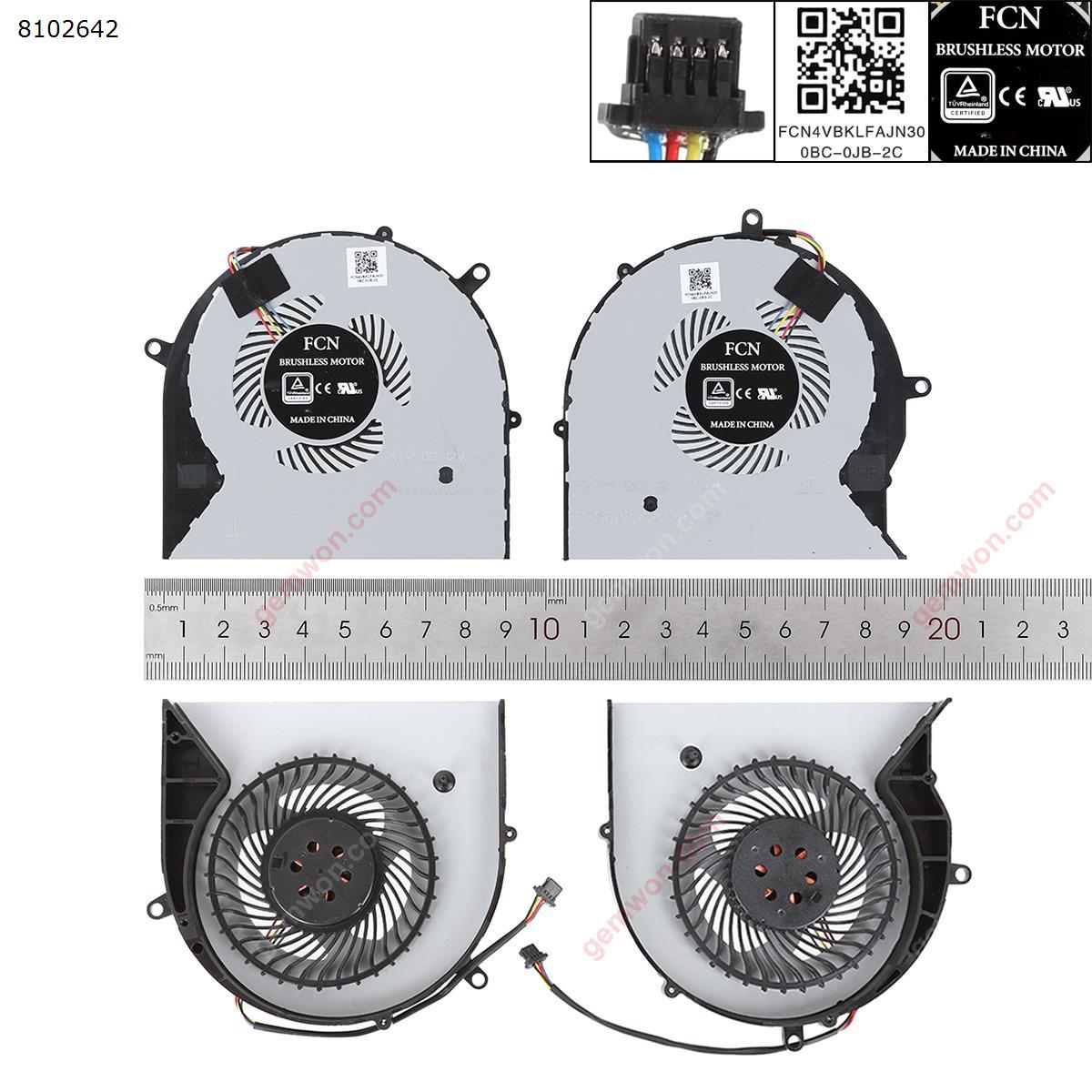 Picture of New Replacement CPU Cooling Fan For Asus FX63VM FZ63VM FX63VM7300 FX63VM7700 (L+R)，ORG FX63V Layout